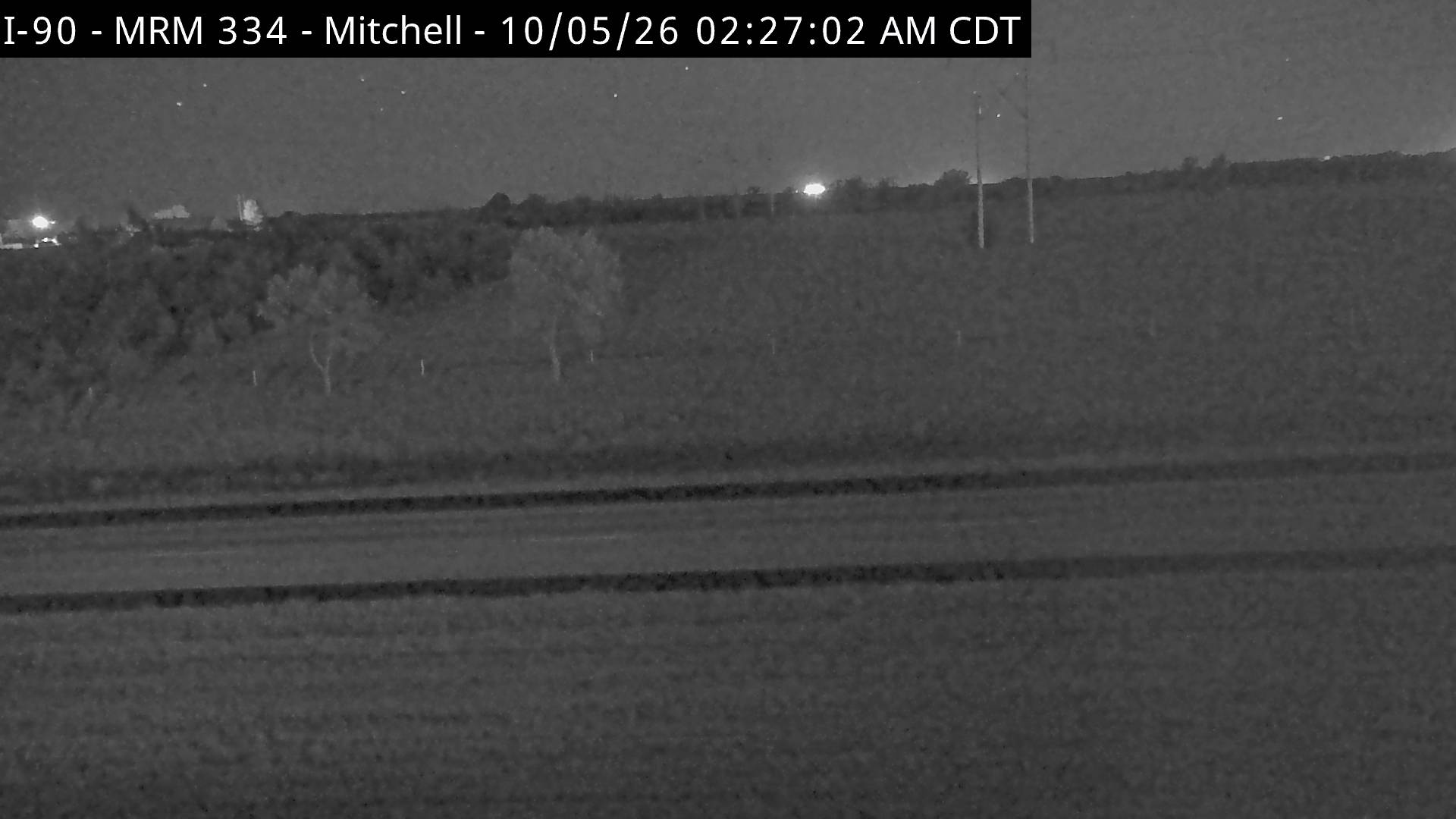 Mitchell - east of town along I-90 @ MP 333.8 (South) live camera view