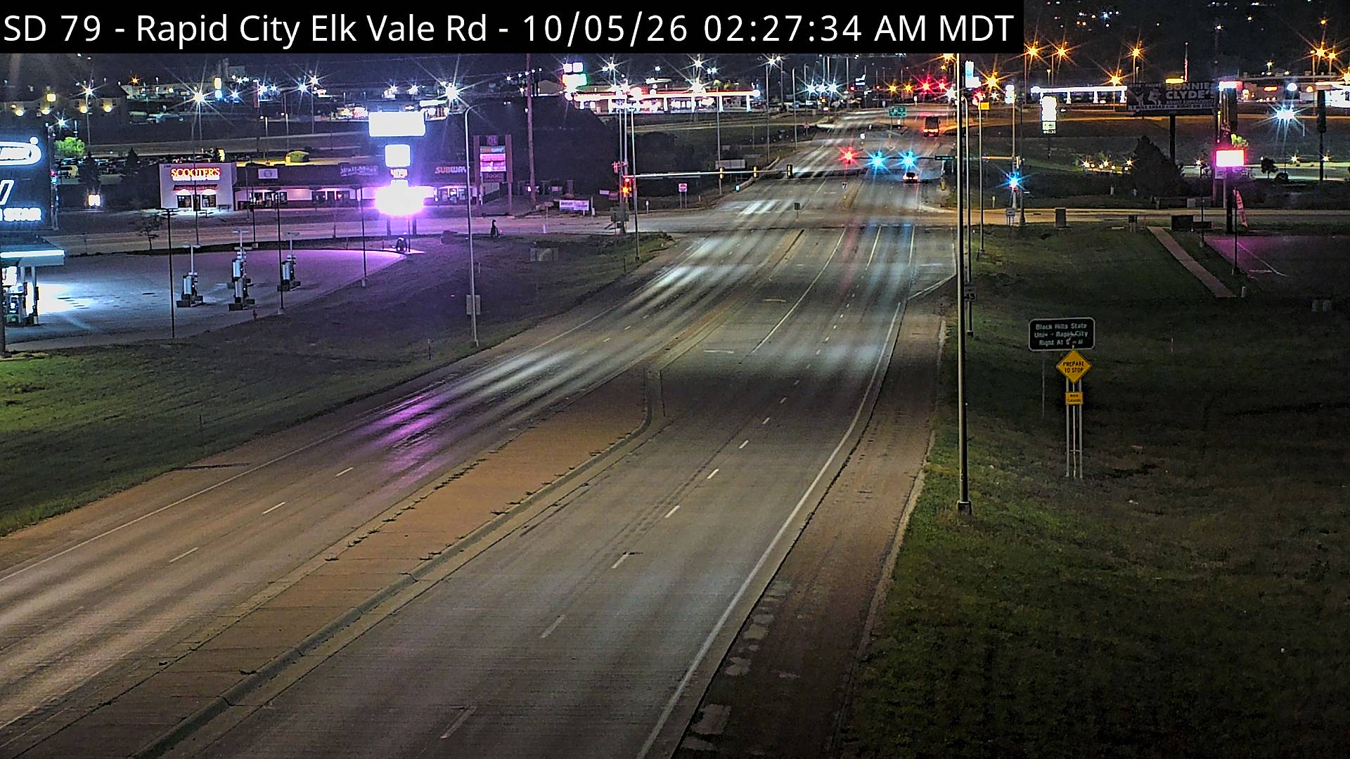 Rapid City - US-16B/Elk Vale Rd south of I-90 exit 61 (North) live camera view