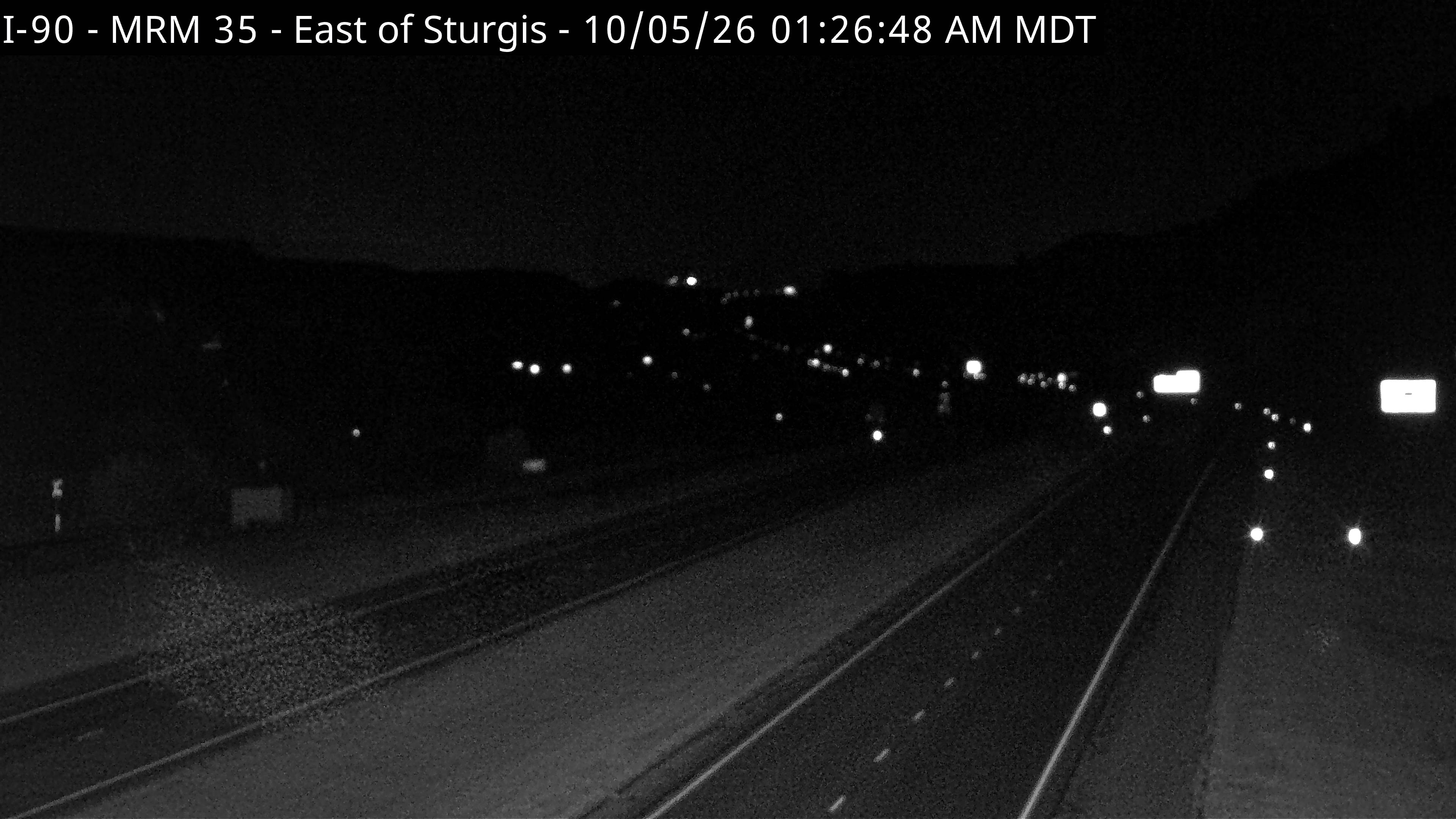 Sturgis - east of town along I-90 @ MP 35.6 (West) live camera view