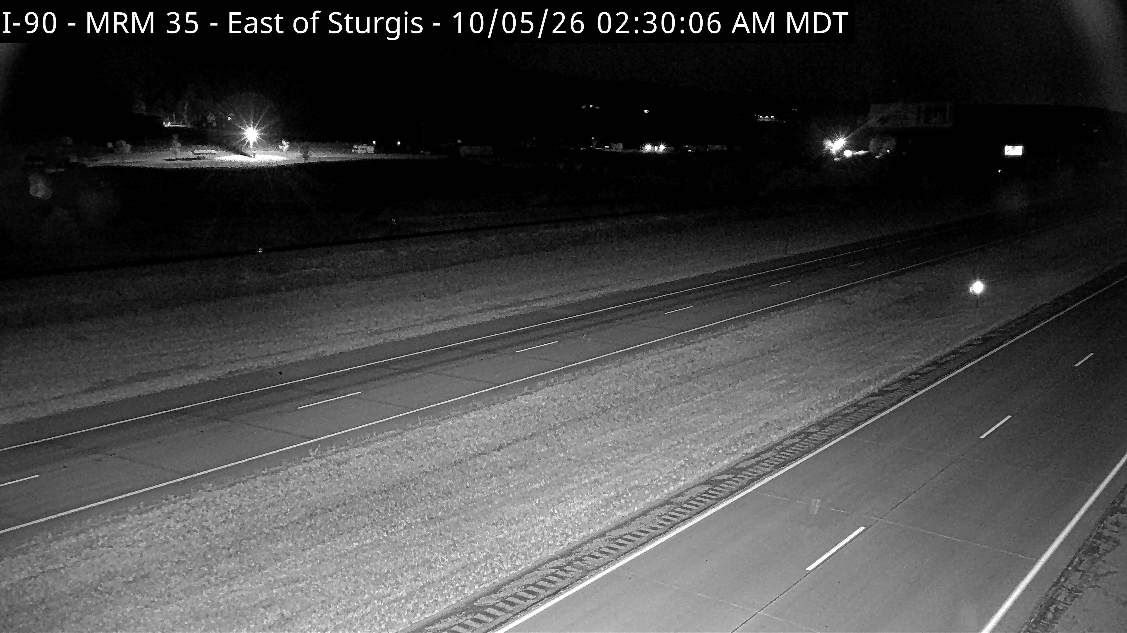Sturgis - east of town along I-90 @ MP 35.6 (South) live camera view