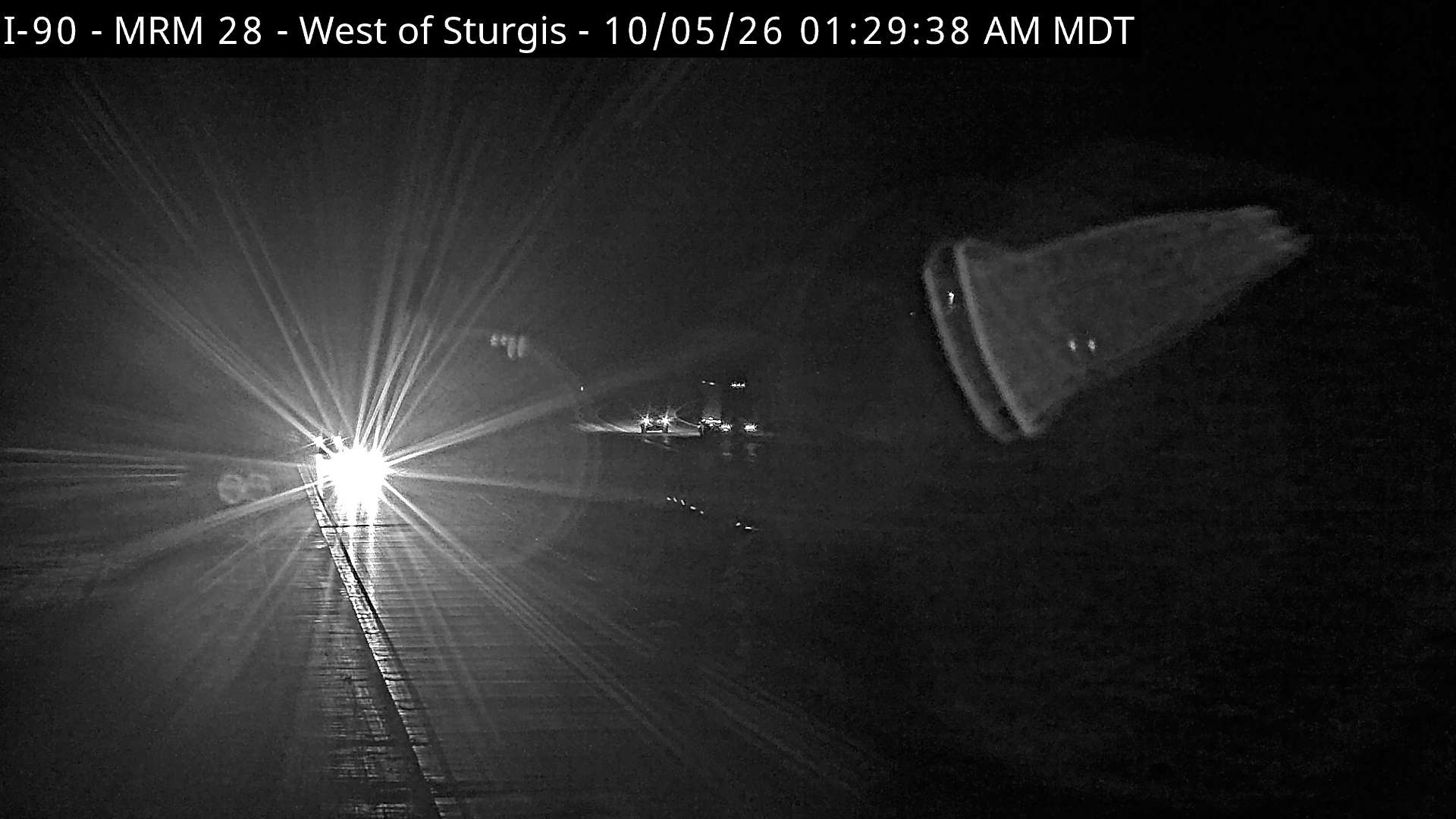 Sturgis - west of town along I-90 @ MP 28.6 (West) live camera view