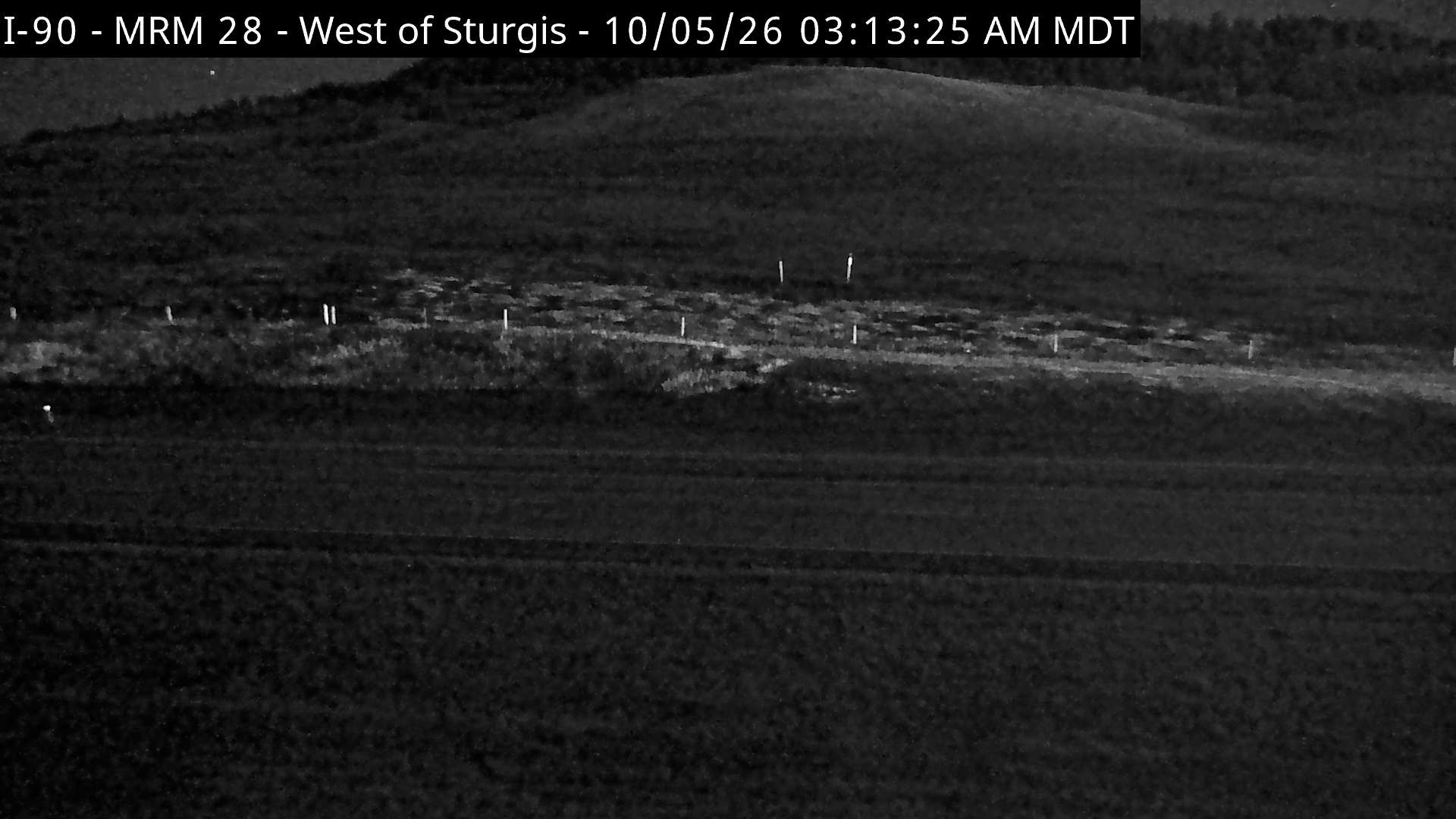 Sturgis - west of town along I-90 @ MP 28.6 (North) live camera view
