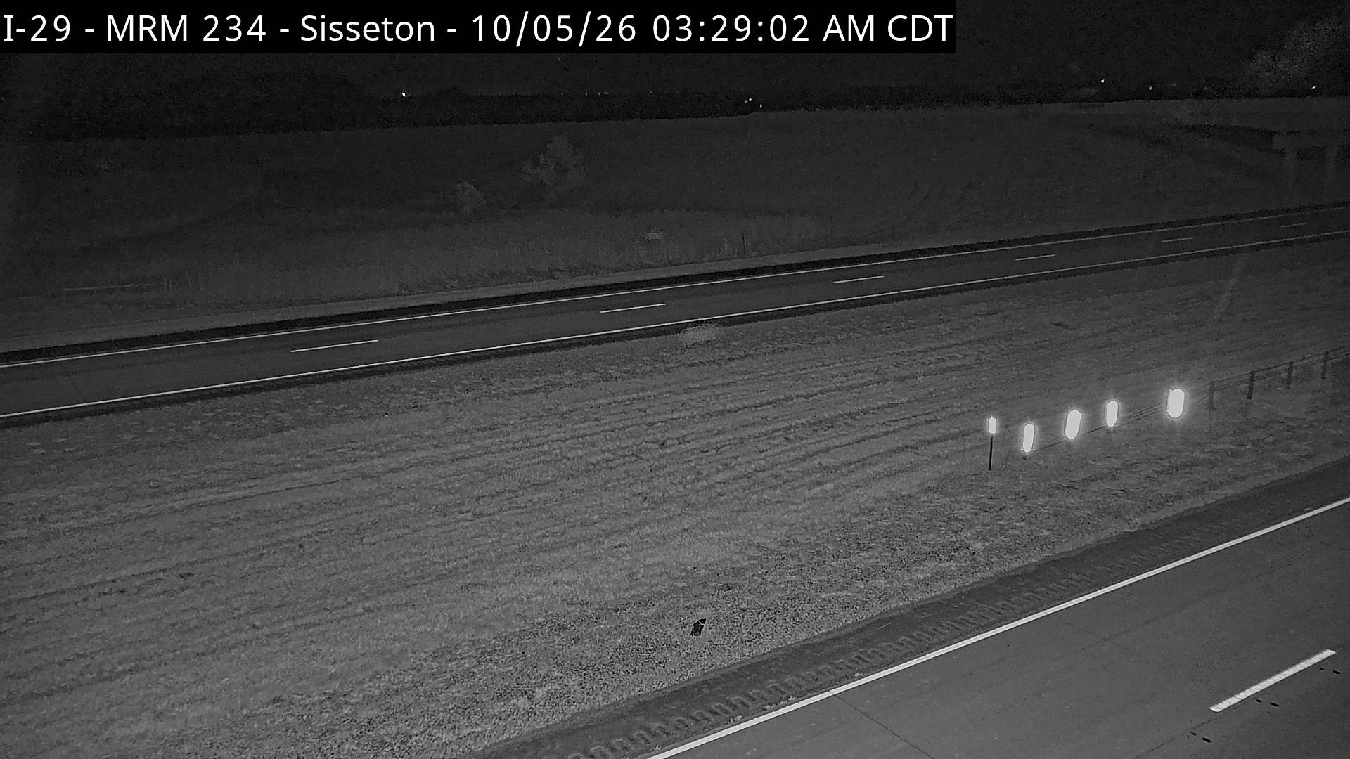 Sisseton-2 miles north of town along I-29 @ MP 234 (East) live camera view