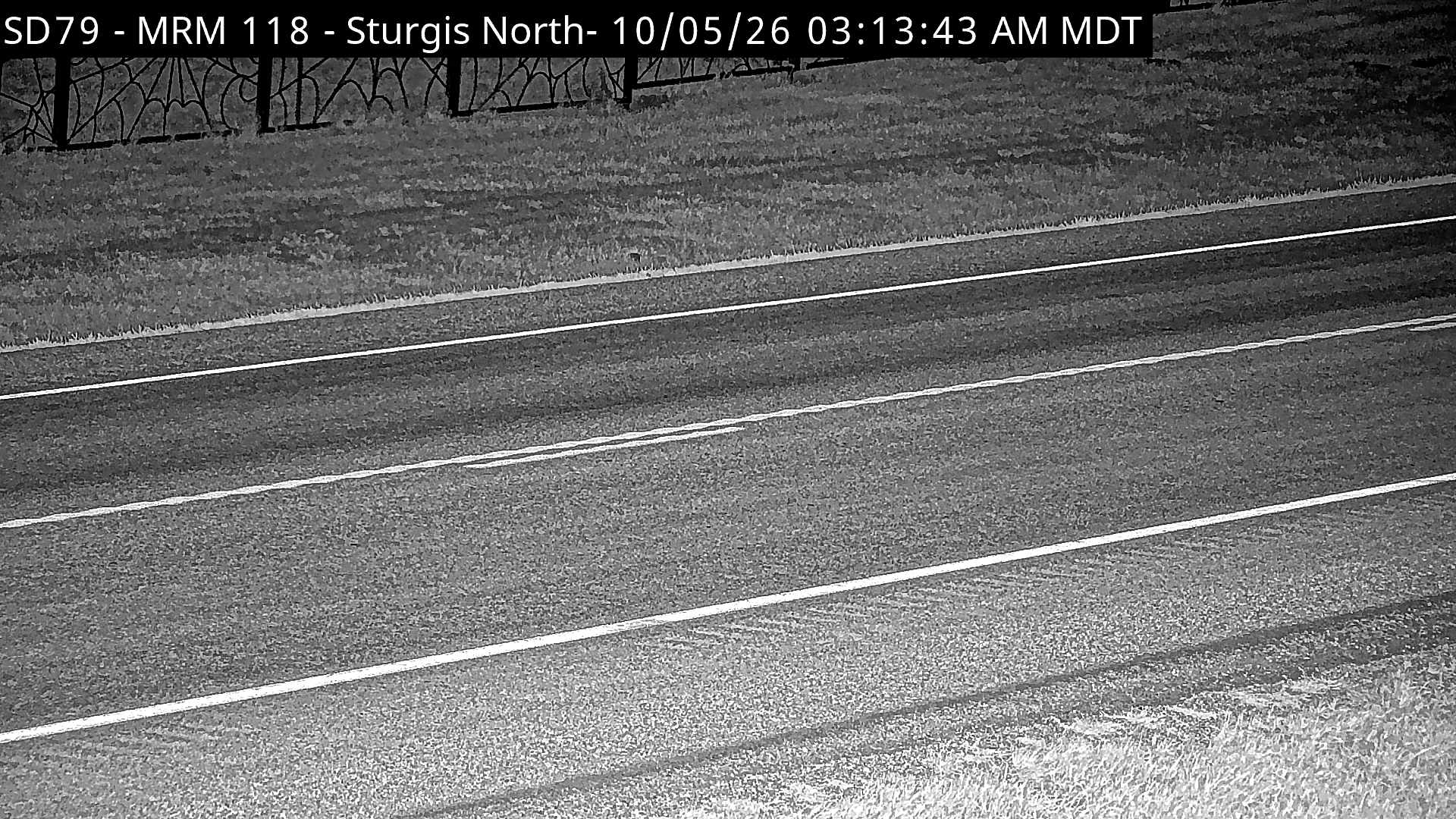 North of Sturgis (road surface) live camera view