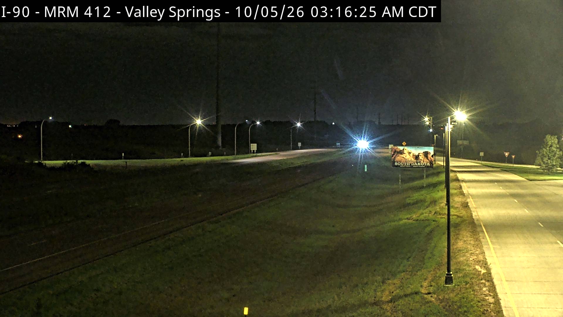 Valley Springs Port of Entry (East) live camera view