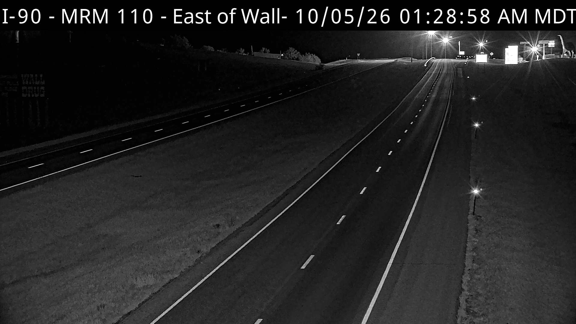 Wall - east of town along I-90 @ MP 111.5 (West) live camera view