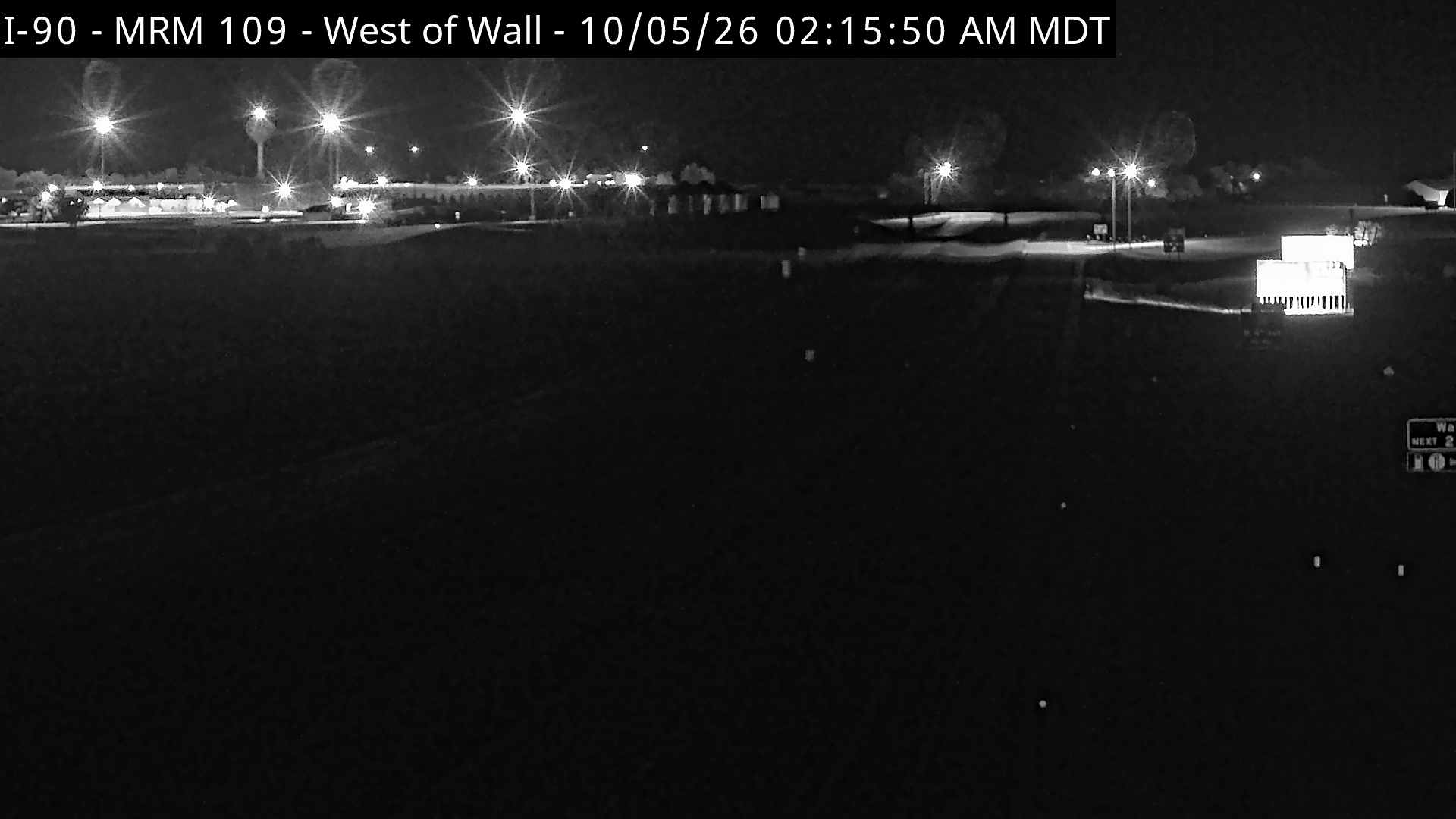 Wall - west of town along I-90 @ MP 108.4 (East) live camera view