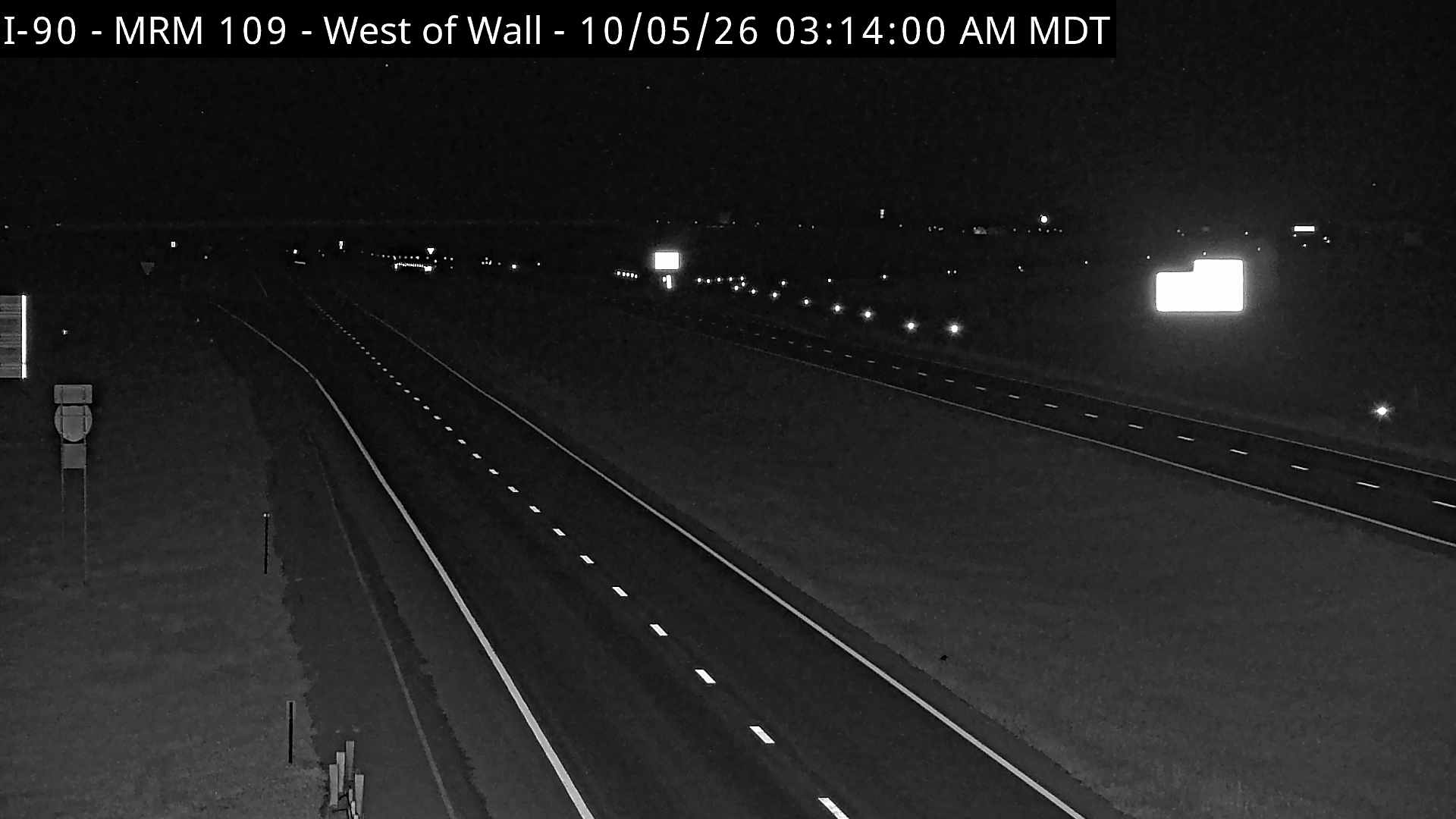 Wall - west of town along I-90 @ MP 108.4 (West) live camera view