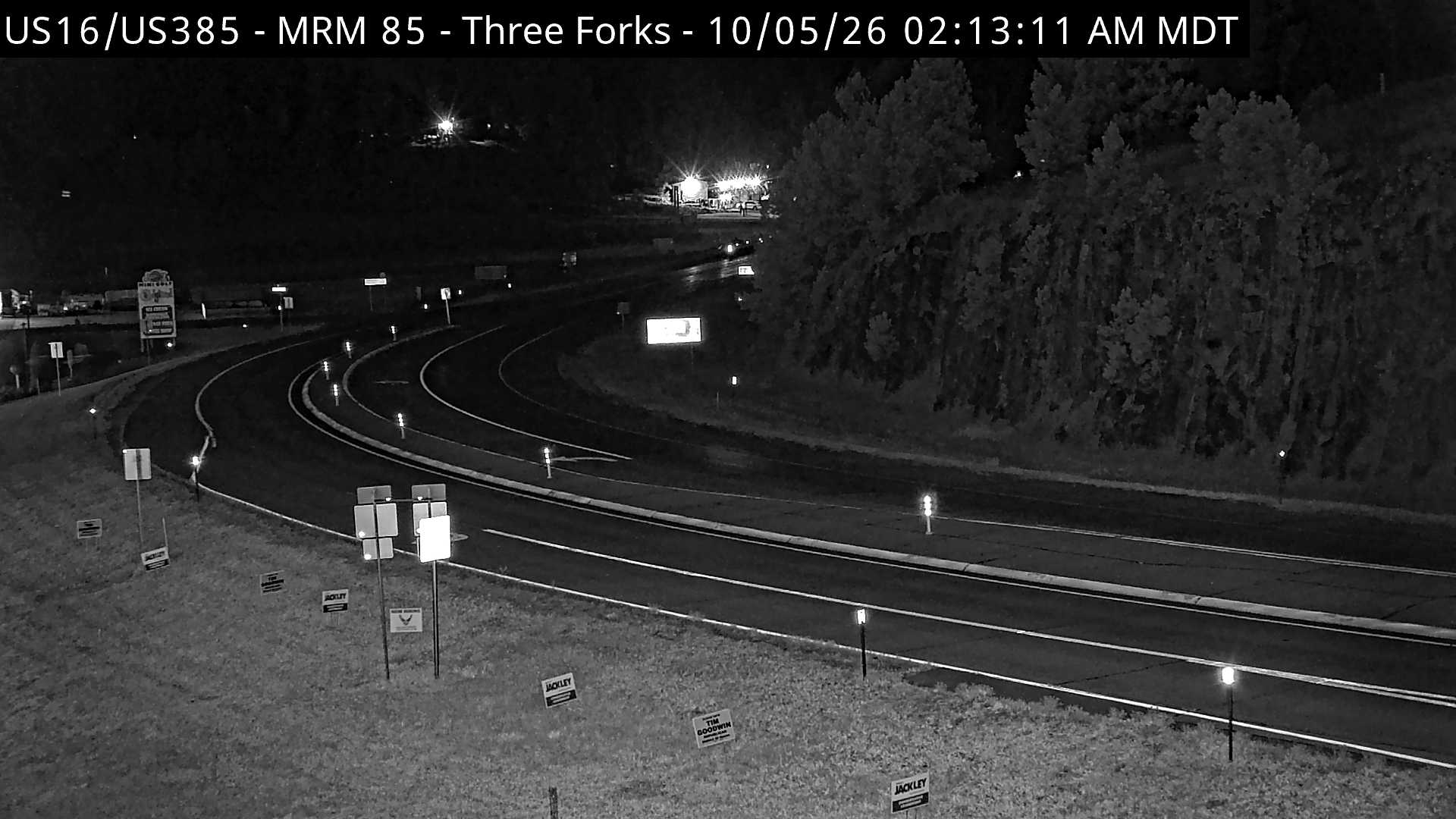 Three Forks - Jct US-16 & US-385 (South) live camera view