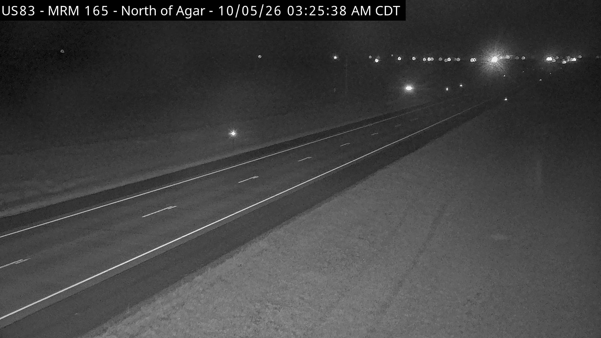 Agar - US-83 @ MP 165 (South) live camera view