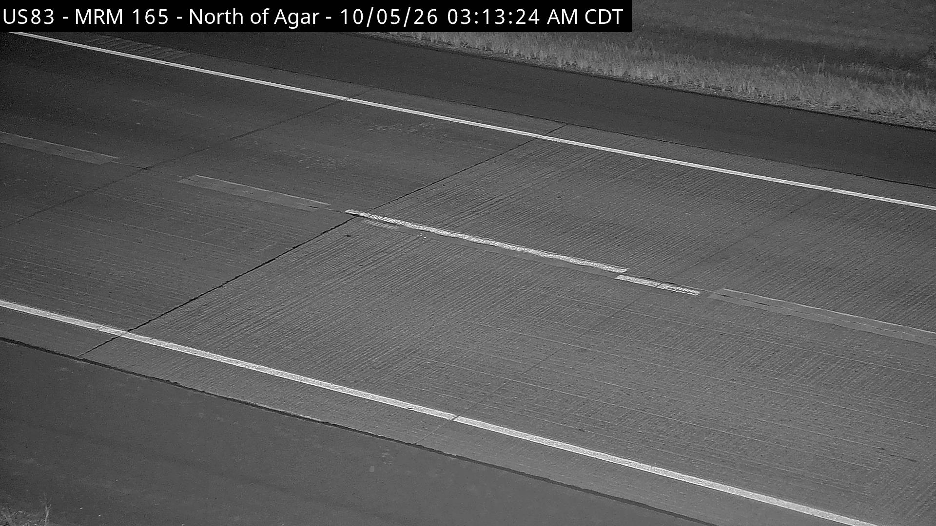 Agar - US-83 @ MP 165 (road surface) live camera view