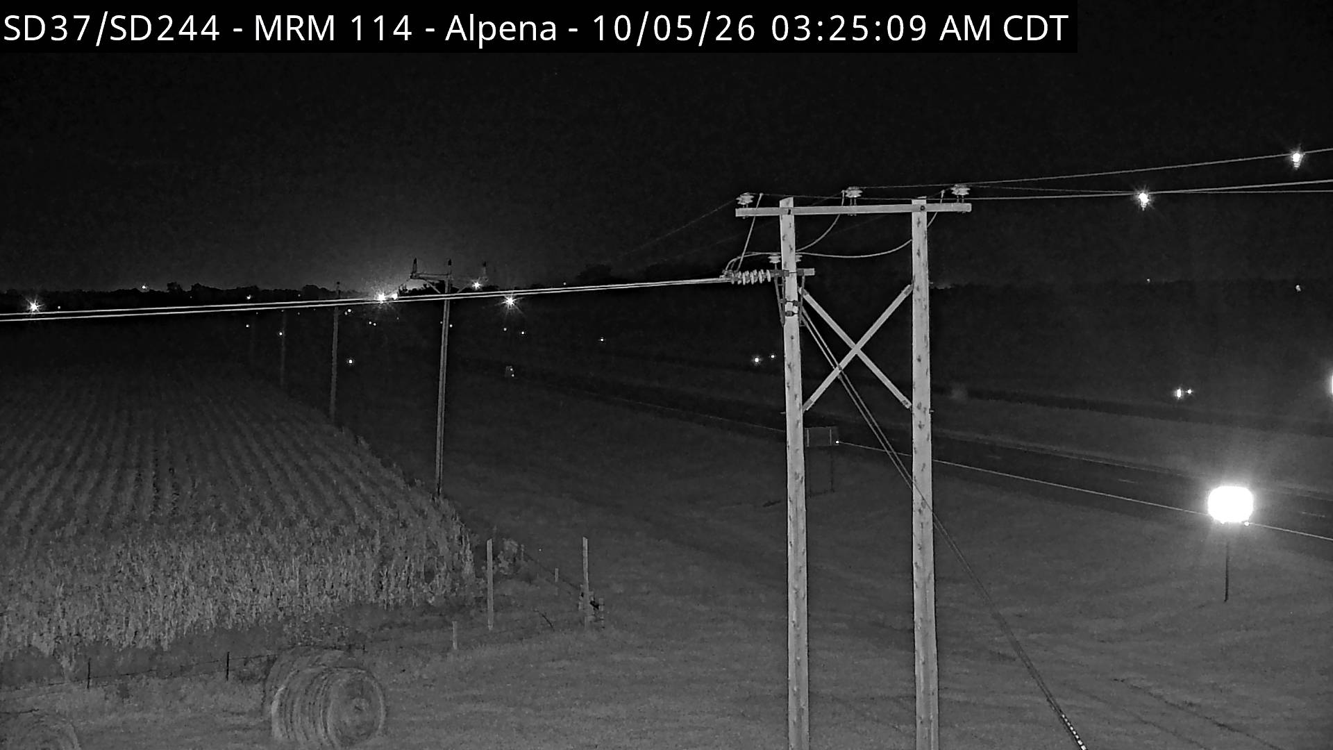 Alpena Junction of SD-37 & SD-224 (North) live camera view
