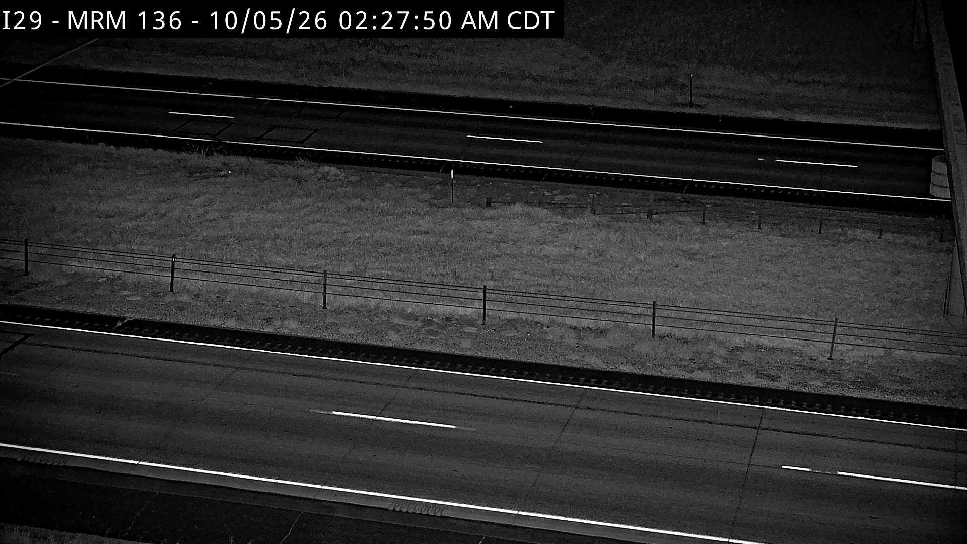 Brookings-3 miles north of town along I-29 @ MP 136 (road surface) live camera view