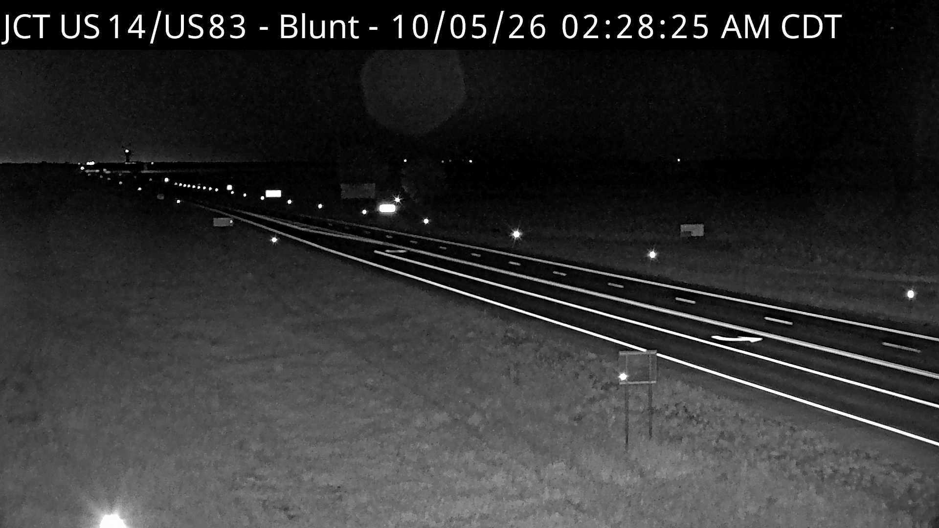 Blunt-4 miles west of town at junction US-14 & US-83 (West) live camera view