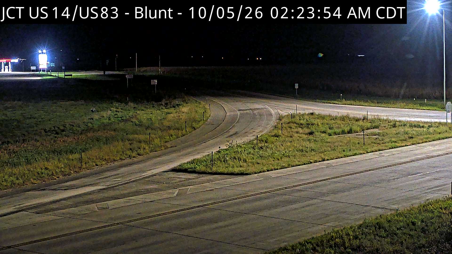 Blunt-4 miles west of town at junction US-14 & US-83 (North) live camera view