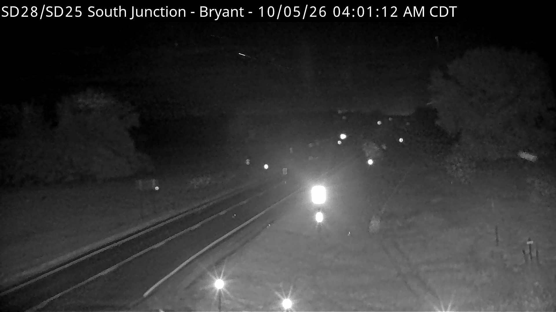 Bryant South Junction of SD-28 & SD-25 (East) live camera view