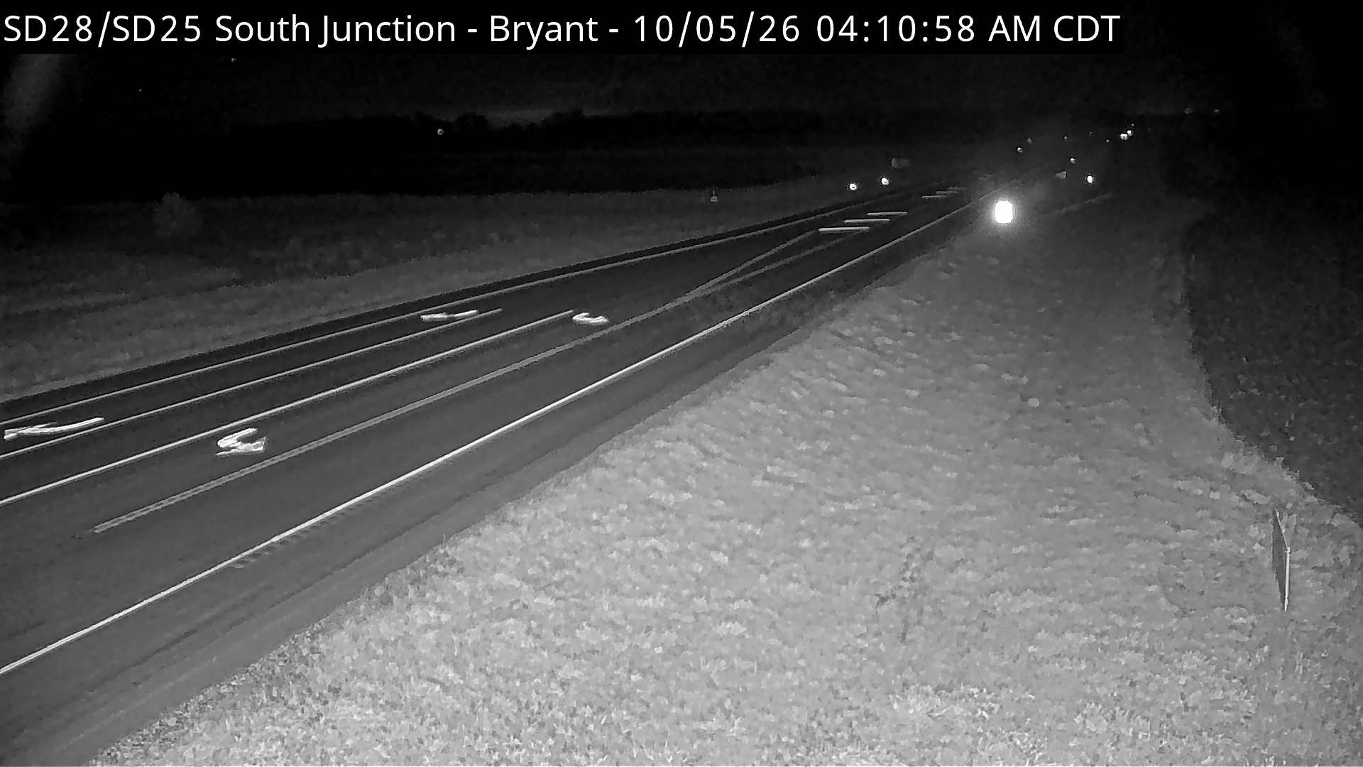 Bryant South Junction of SD-28 & SD-25 (South) live camera view