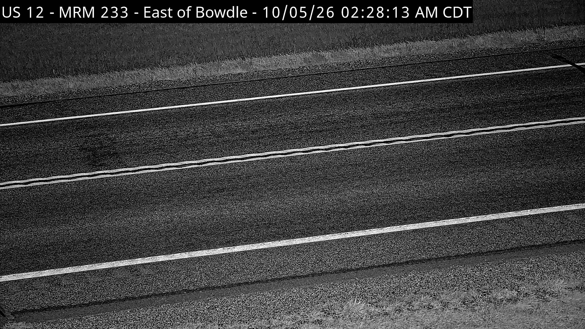 Bowdle - US-12 @ MP 233 (road surface) live camera view
