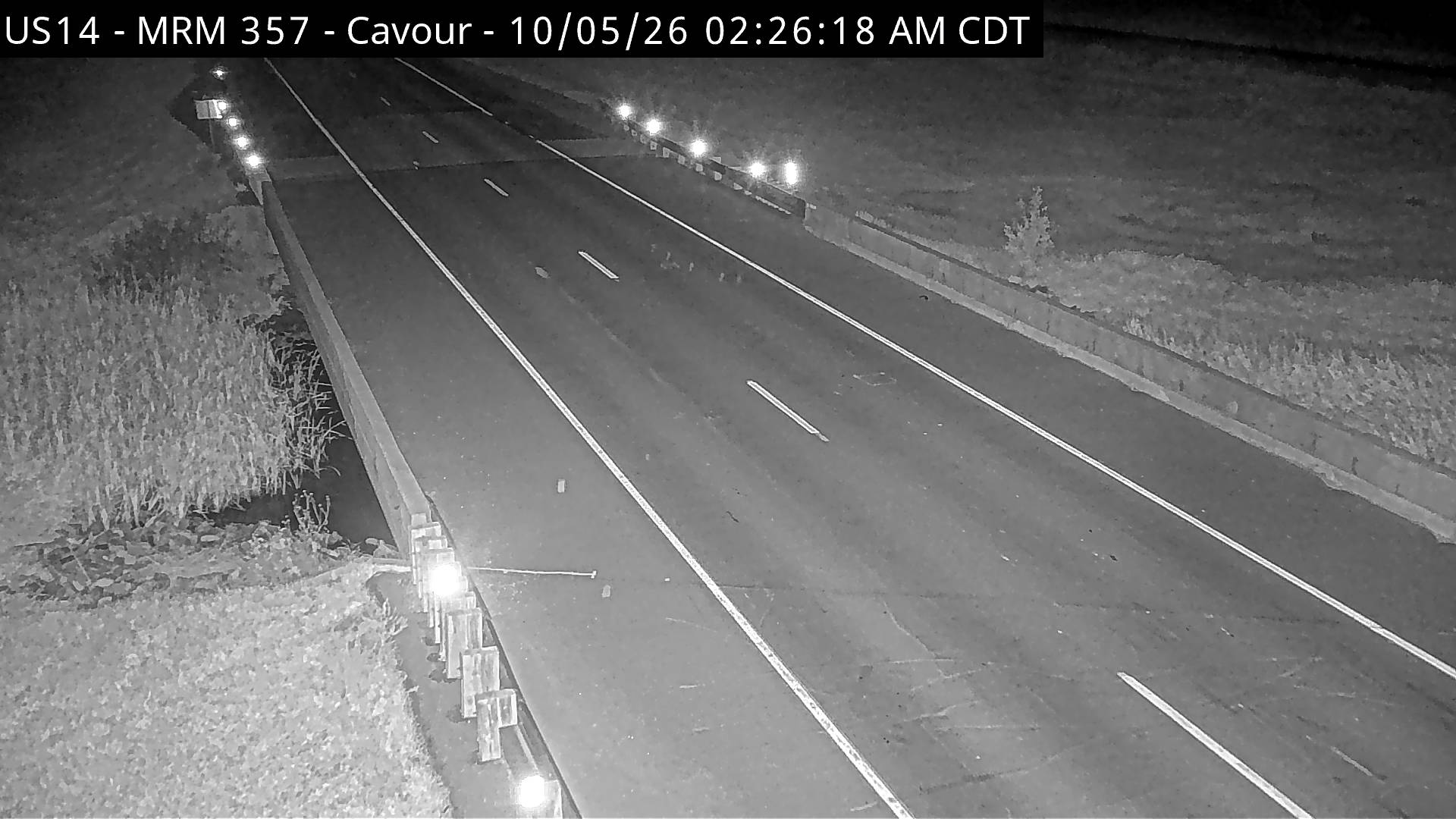 Cavour - US-14 @ MP 357 (road surface) live camera view