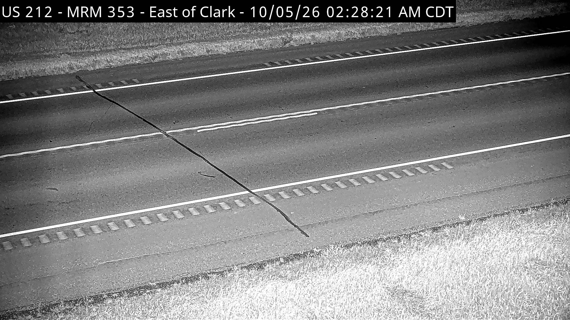 Clark - east of town along US-212 @ MP 353 (road surface) live camera view