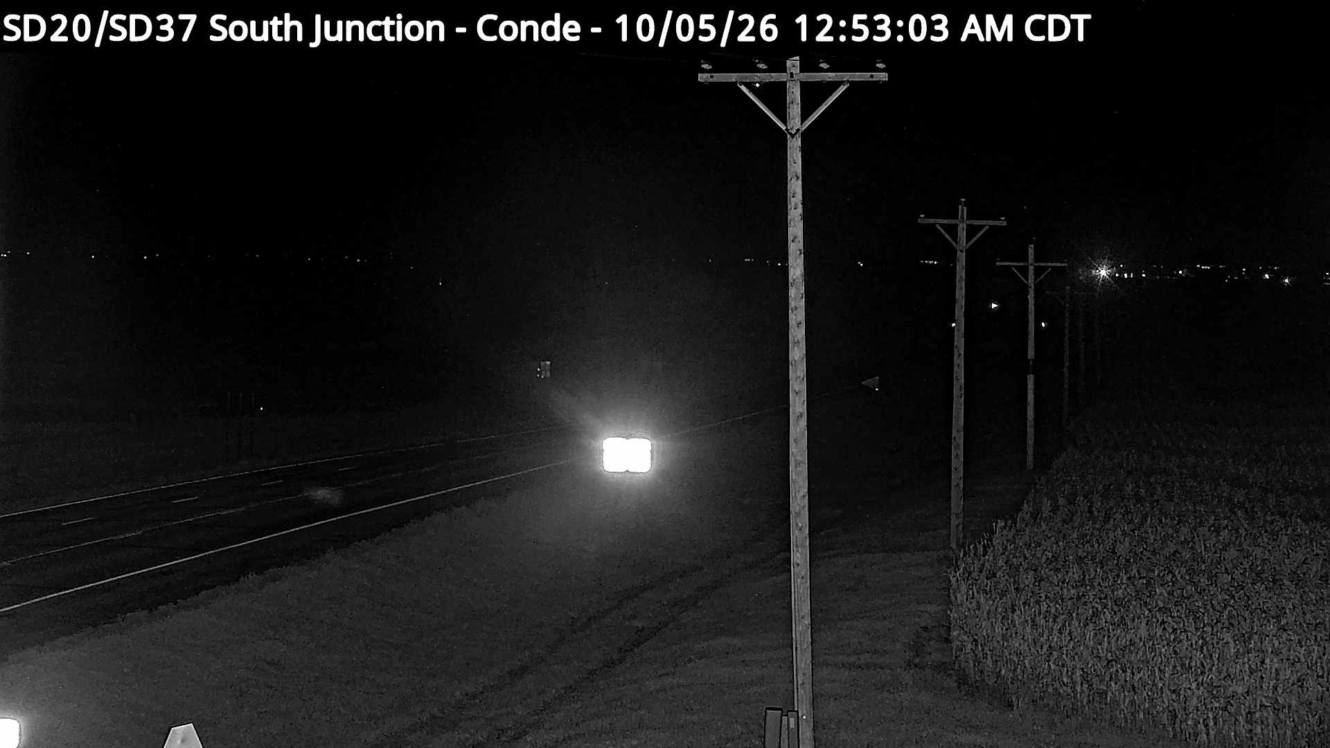 Conde South Junction SD-20 & SD-37 (North) live camera view