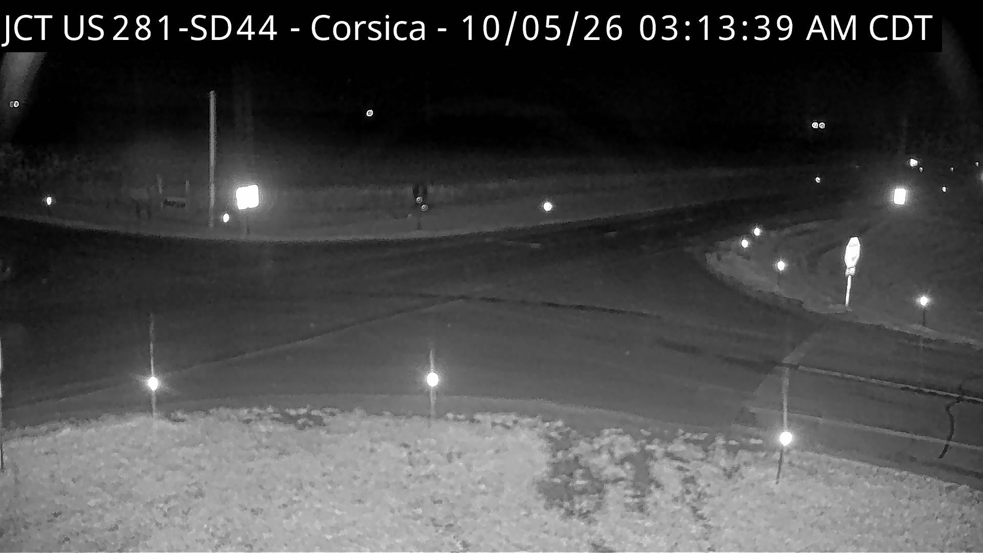 Corsica Junction US-281 & SD-44 Road Surface View (road surface) live camera view