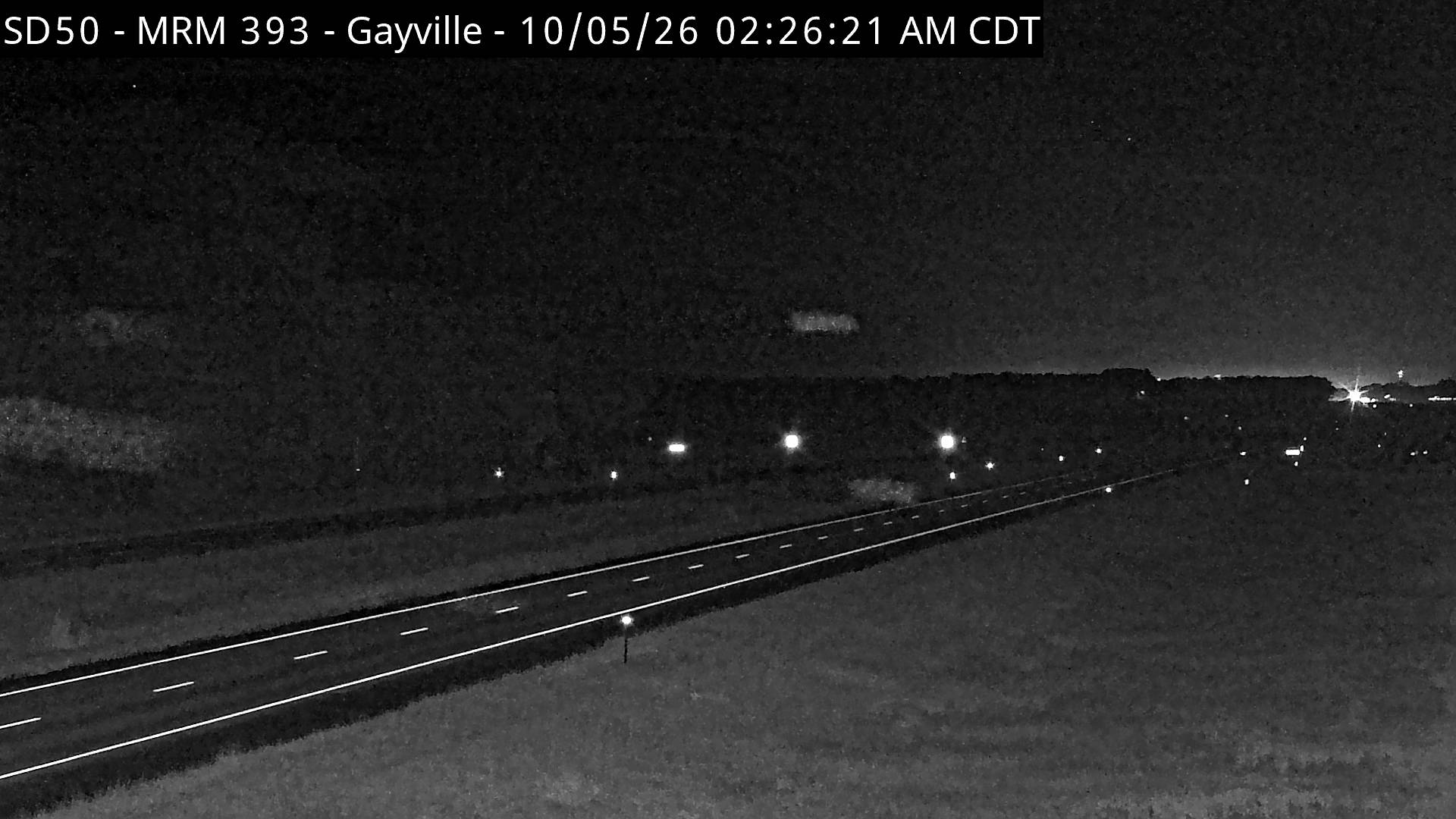 Gayville - SD-50 @ MP 393 (West) live camera view