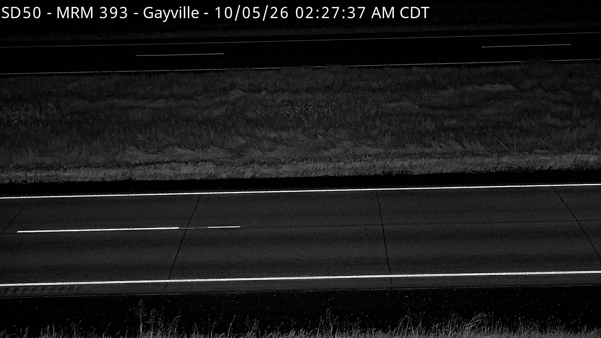 Gayville - SD-50 @ MP 393 (road surface) live camera view