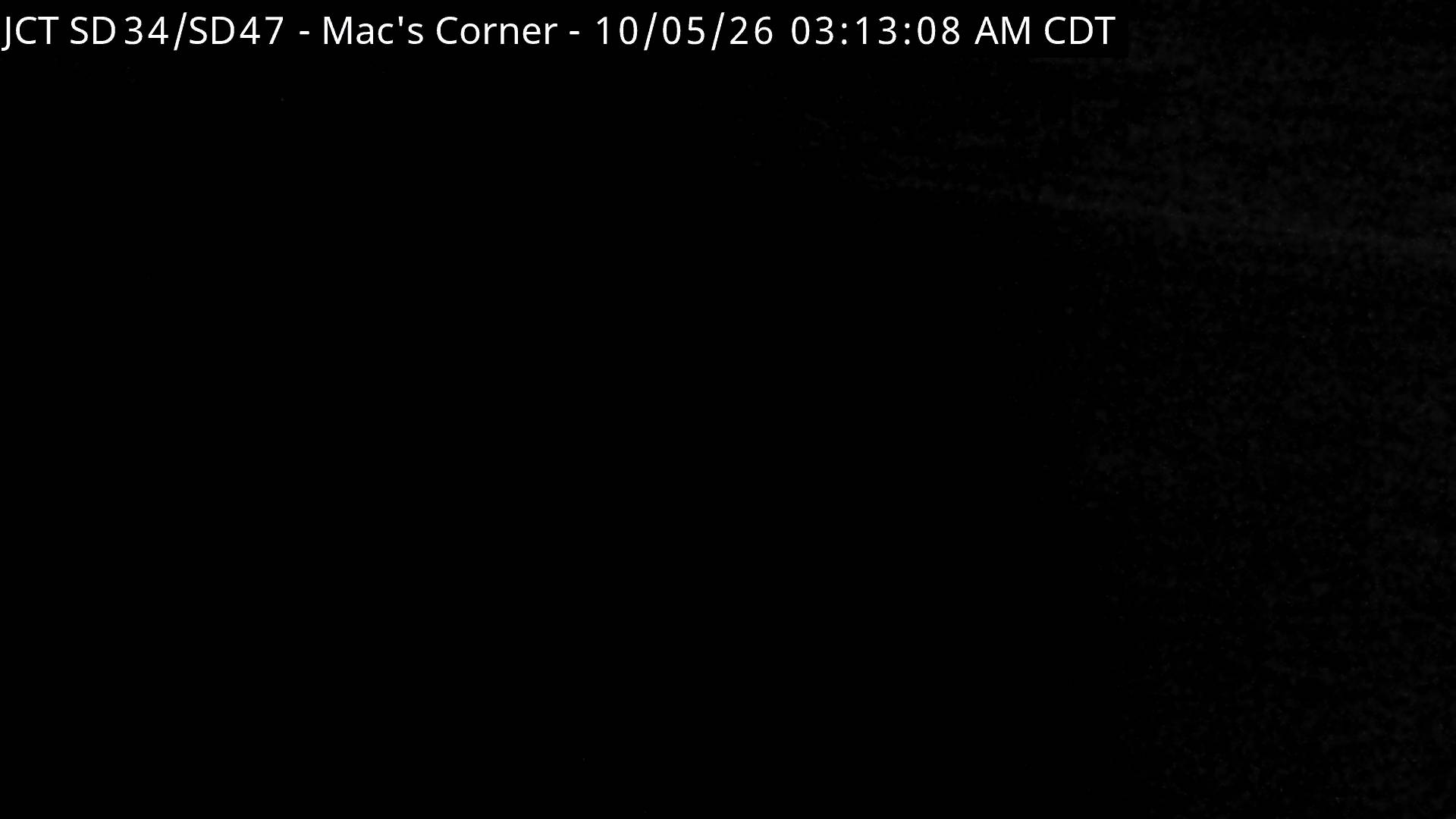 Macs Corner - SD-34 & SD-47 (road surface) live camera view