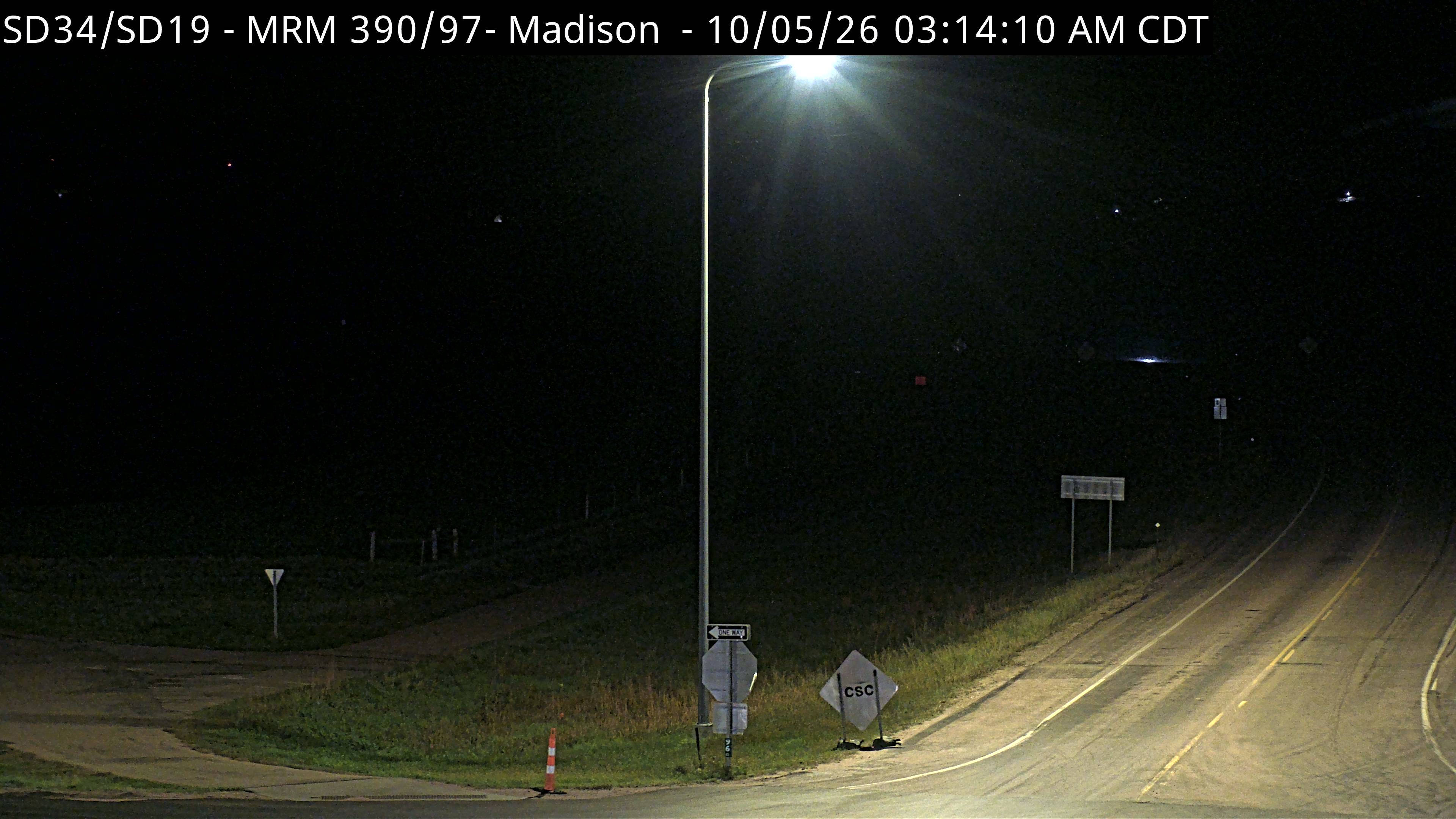 Junction of SD-34 & SD-19 Madison (South) live camera view