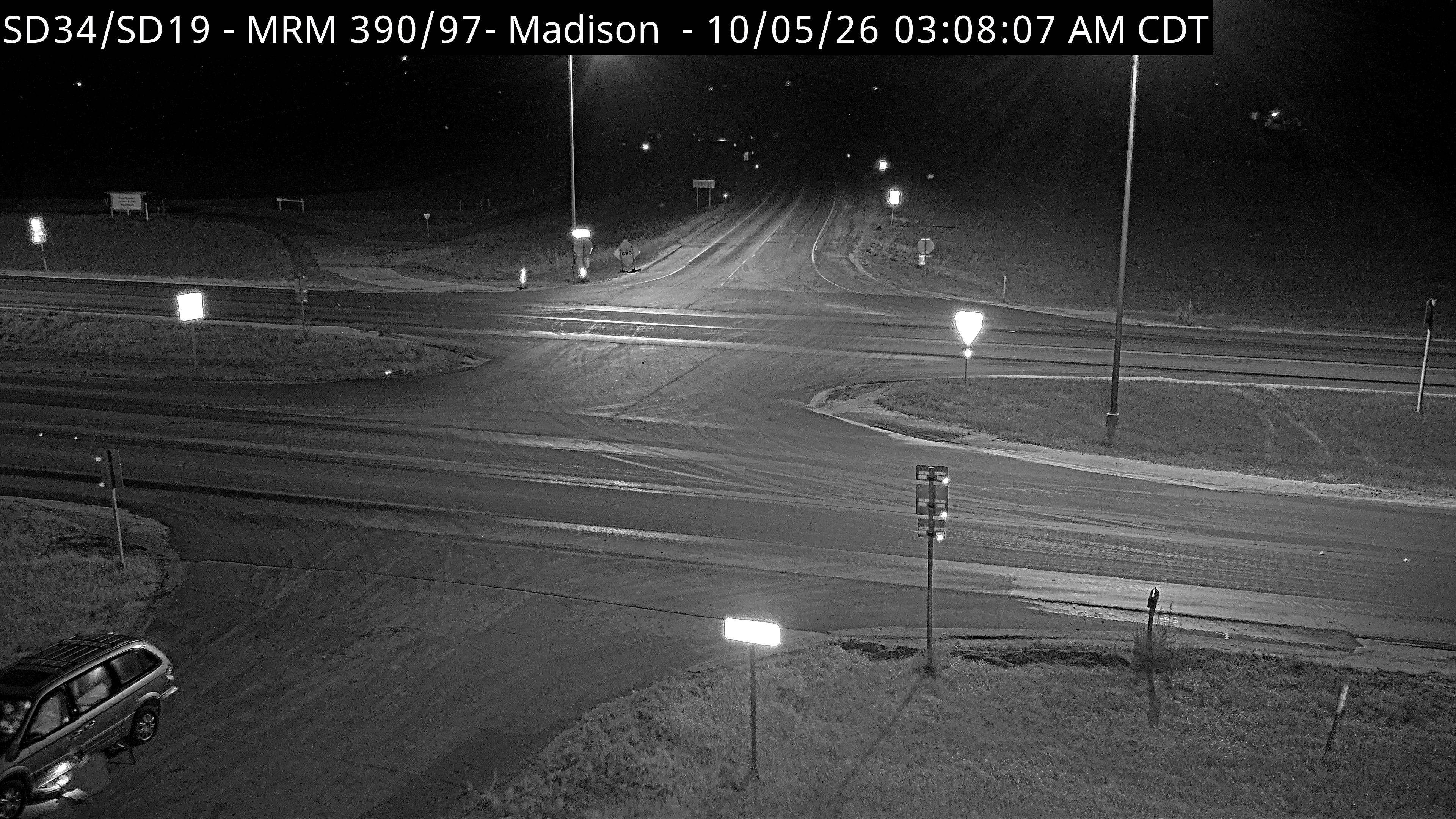 Junction of SD-34 & SD-19 Madison (road surface) live camera view