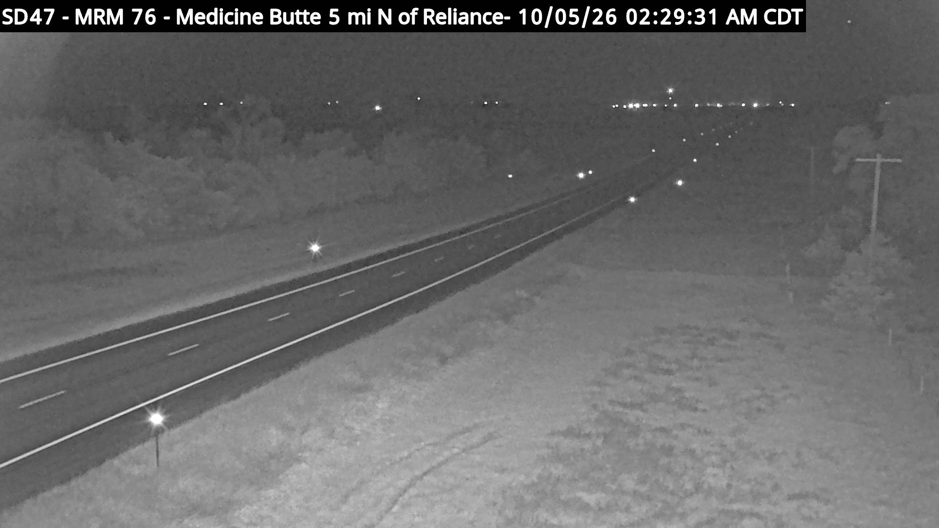 SD-47 North of Reliance 5 miles Medicine Butte (South) live camera view