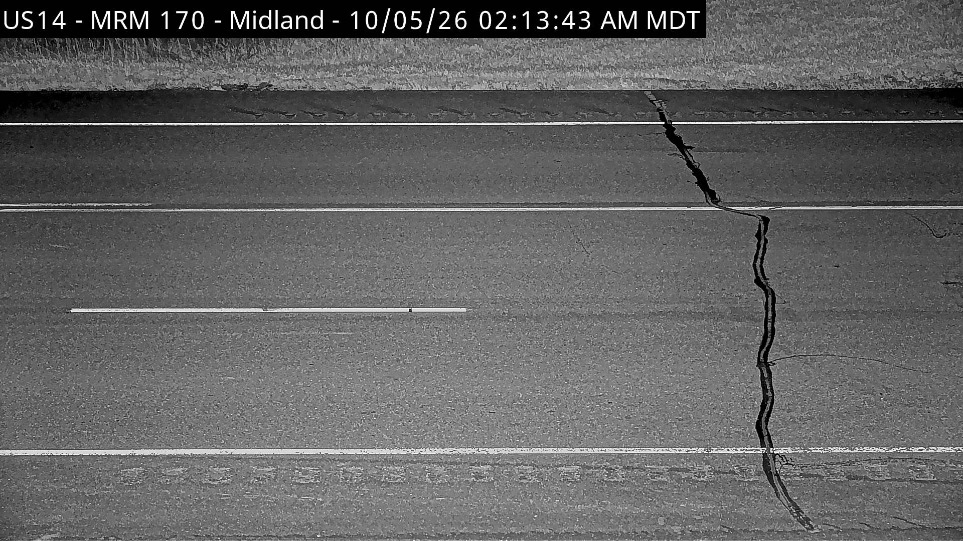 Midland-1 mile east of town along US-14 @ MP 170 (North) live camera view