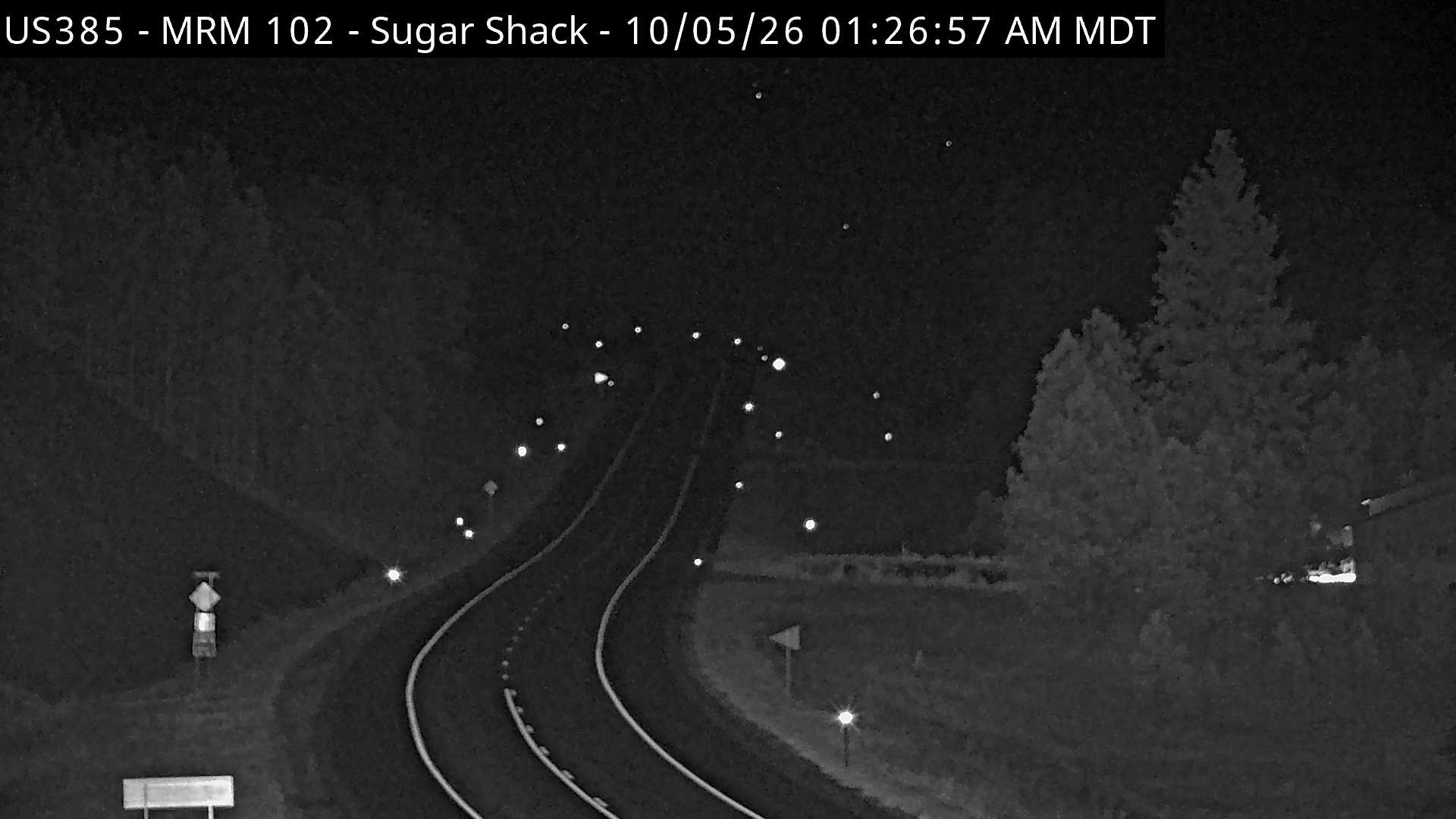 Sugar Shack - US-385 @ MP 102 road zoom live camera view