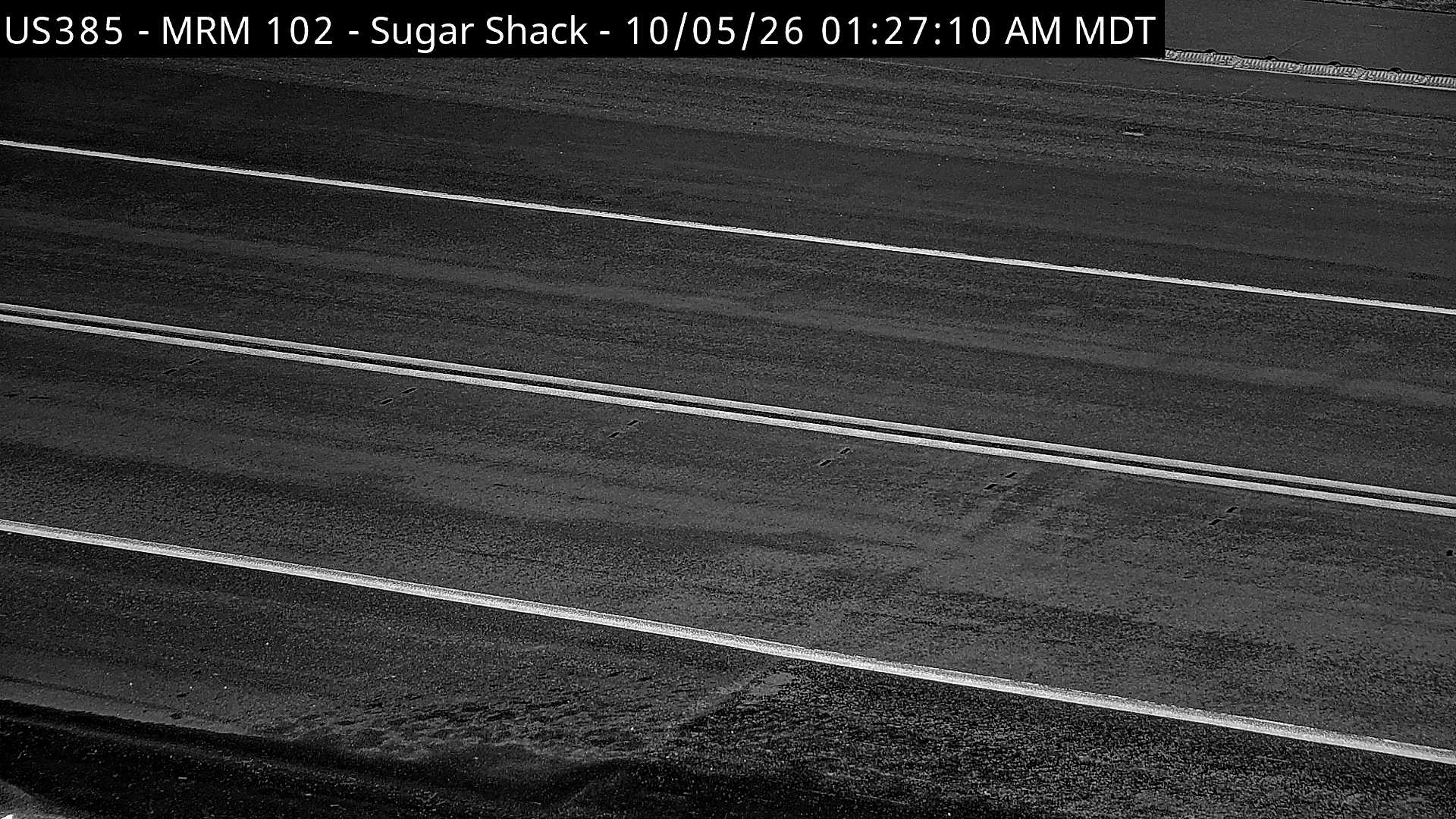 Sugar Shack - US-385 @ MP 102 (road surface) live camera view