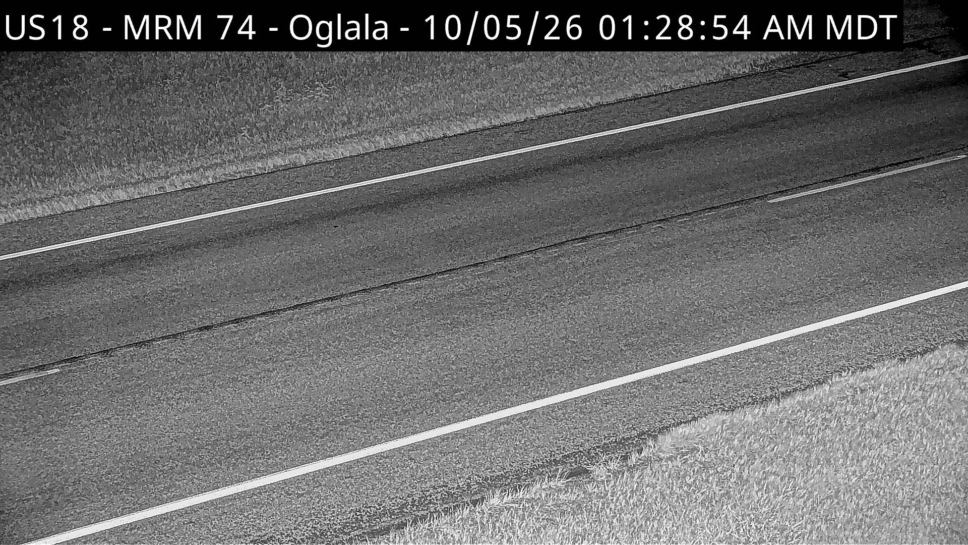 Oglala - US-18 @ MP 74 (road surface) live camera view