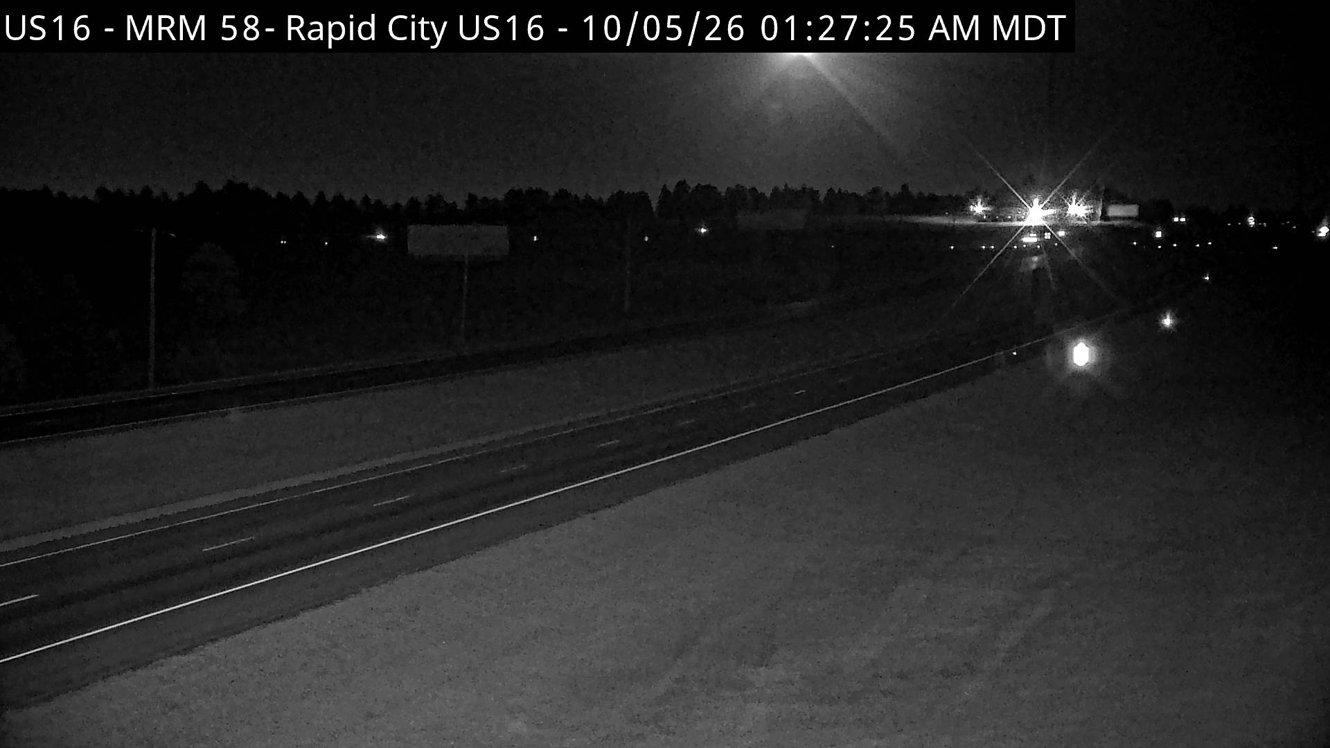US16 West of Rapid City (Stratobowl) (East) live camera view