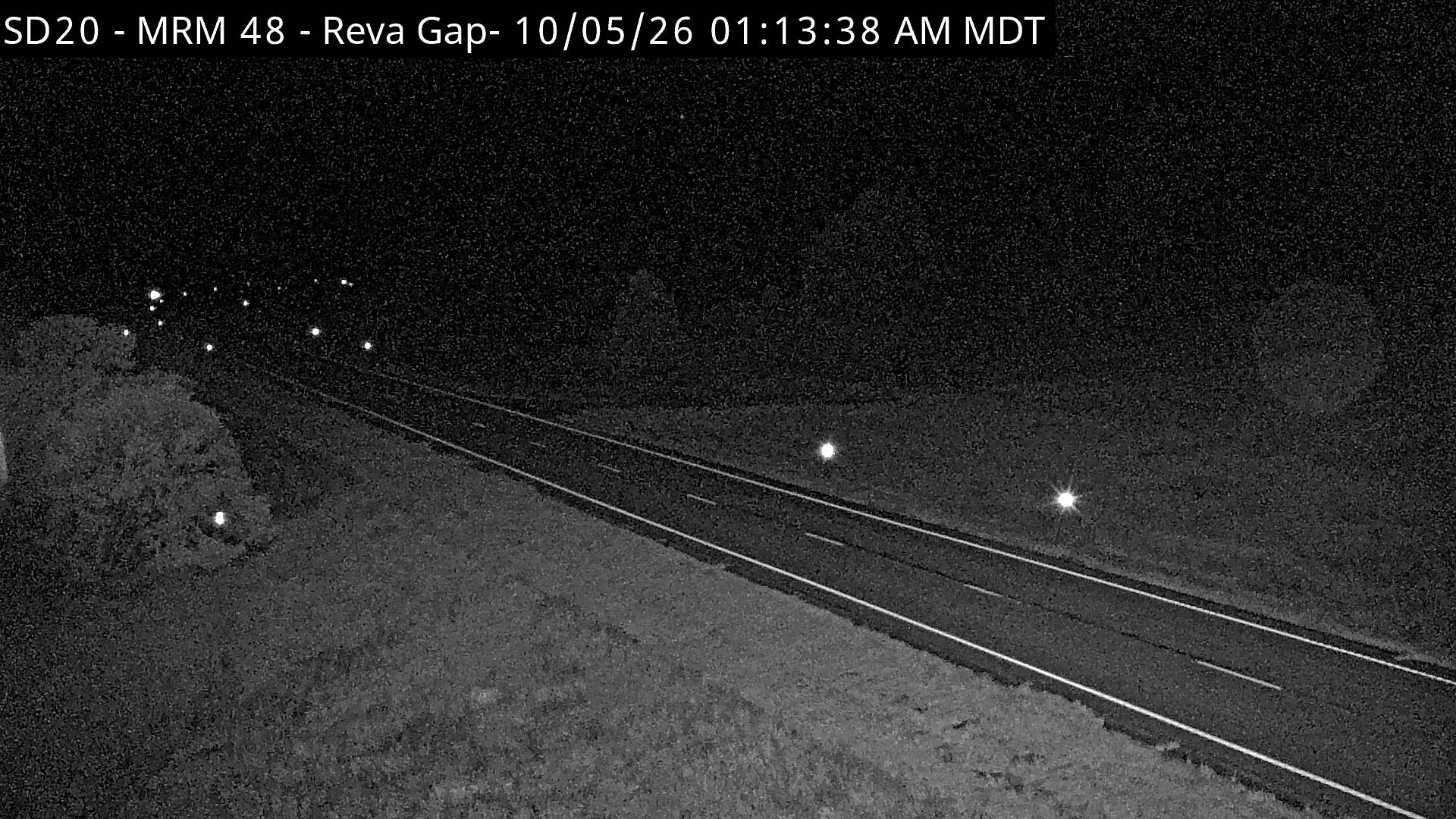 SD-20 West of Reva 4 miles Reva Gap (West) live camera view