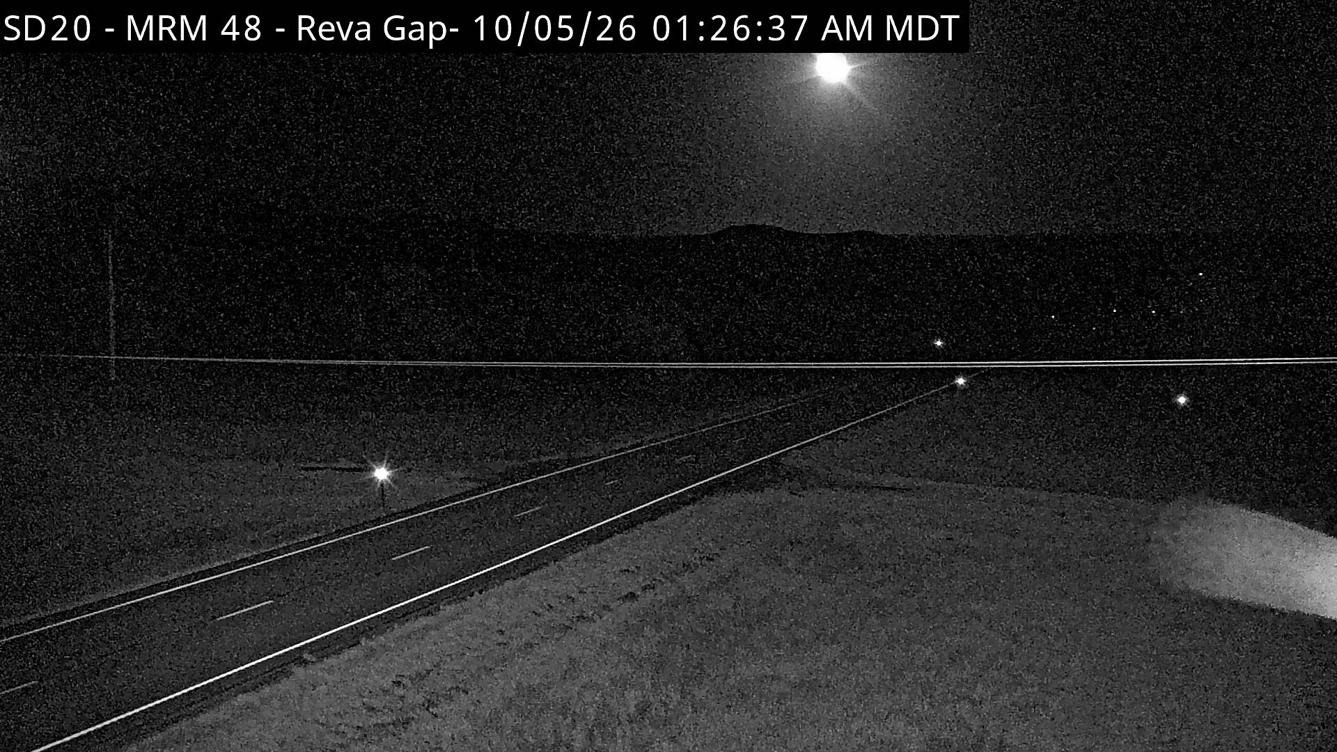 SD-20 West of Reva 4 miles Reva Gap (East) live camera view