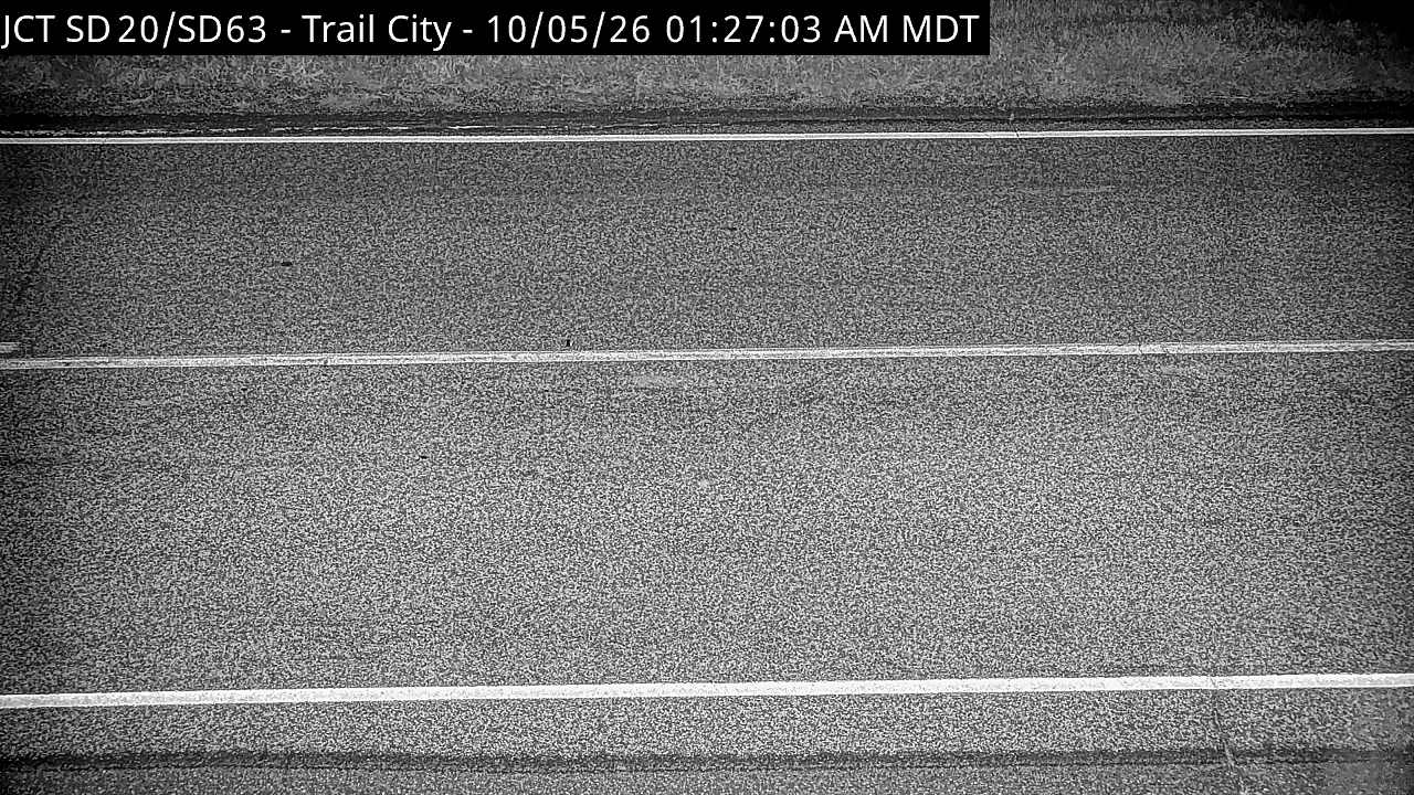 Trail City-4 miles west of town at SD-20 & SD-63 (road surface) live camera view