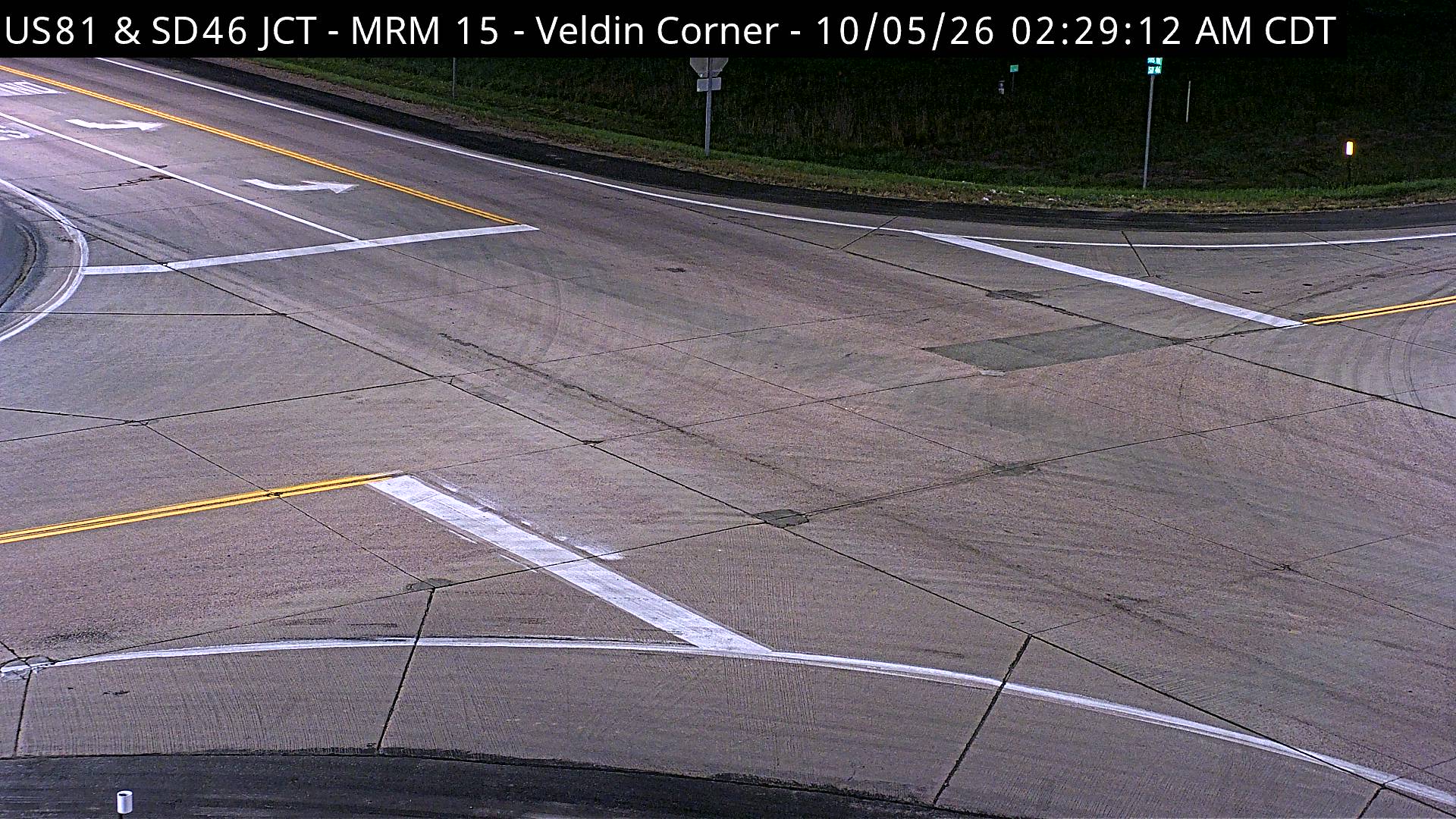 Junction of US-81 & SD-46 Veldin Corner live camera view