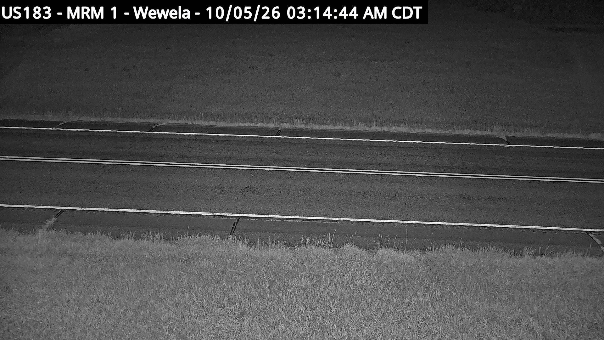 Wewela - US-183 @ MP 1 (road surface) live camera view