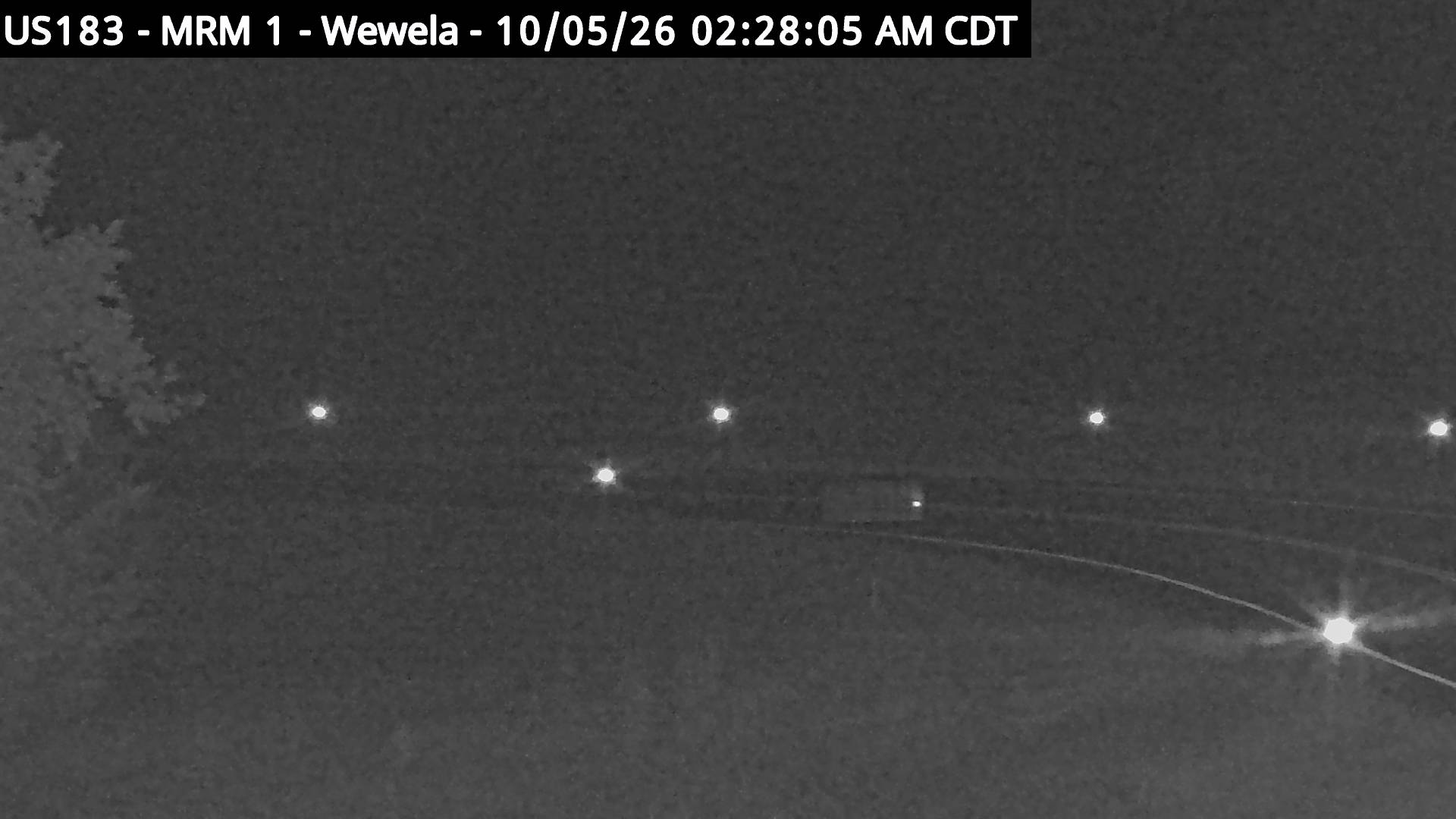 Wewela - US-183 @ MP 1 zoom live camera view