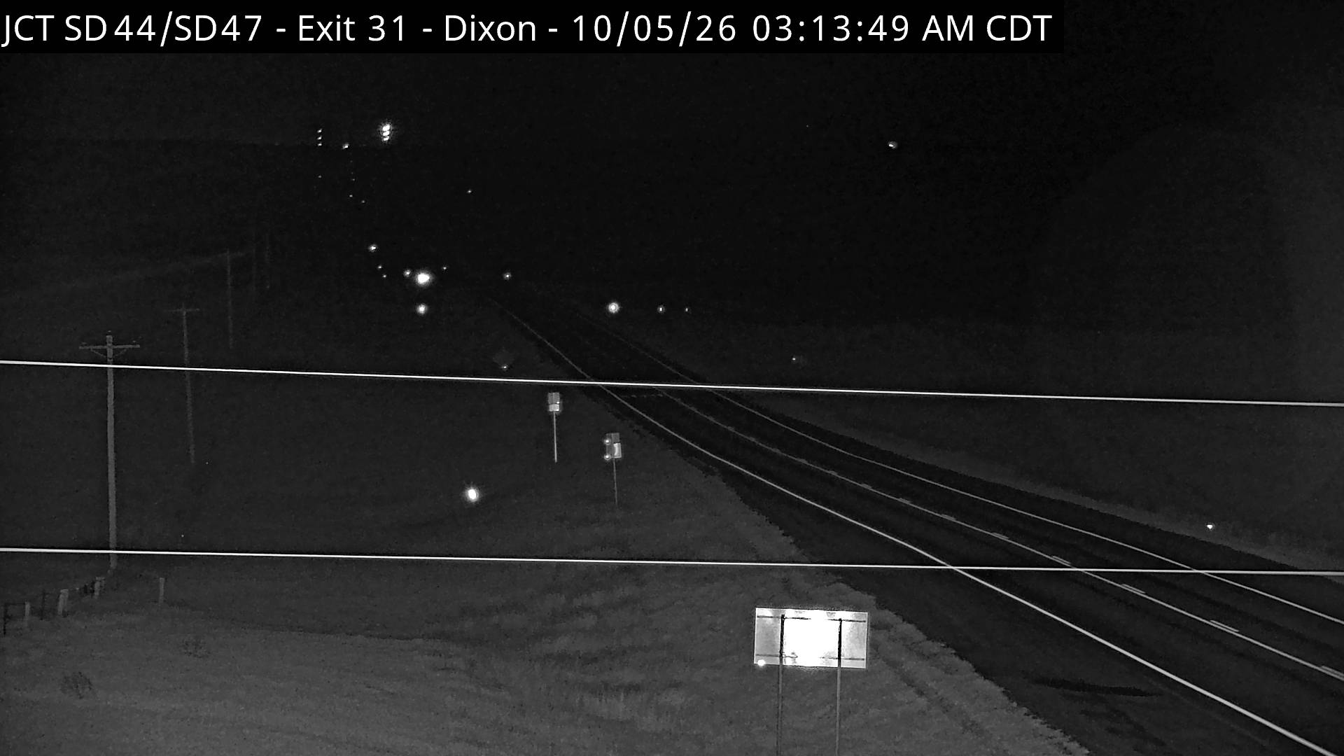 Jct SD44/SD47 East of Dixon (South) live camera view