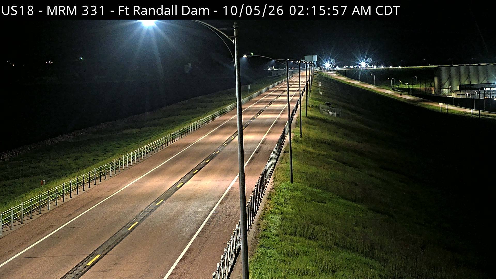 Ft. Randall Dam (Northeast) live camera view