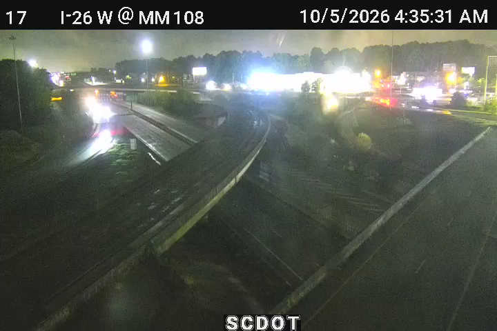 I-26 W @ MM 108 (I-126 Flyover) live camera view