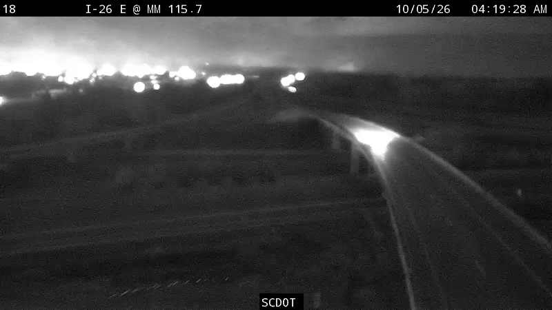 I-26 E @ MM 115.7 (I-77 S Entrance Ramp) live camera view