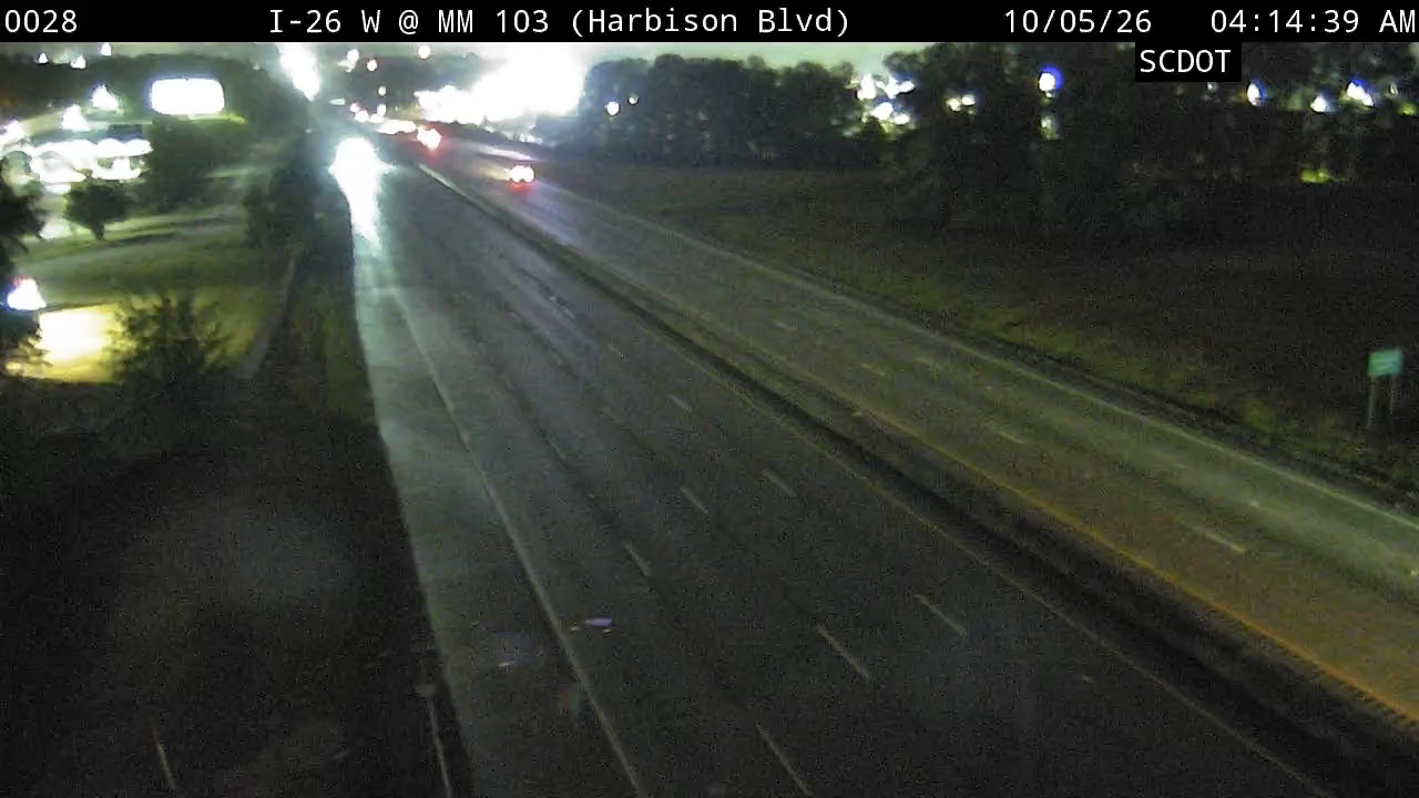 I-26 W @ MM 103 (Harbison Blvd) live camera view