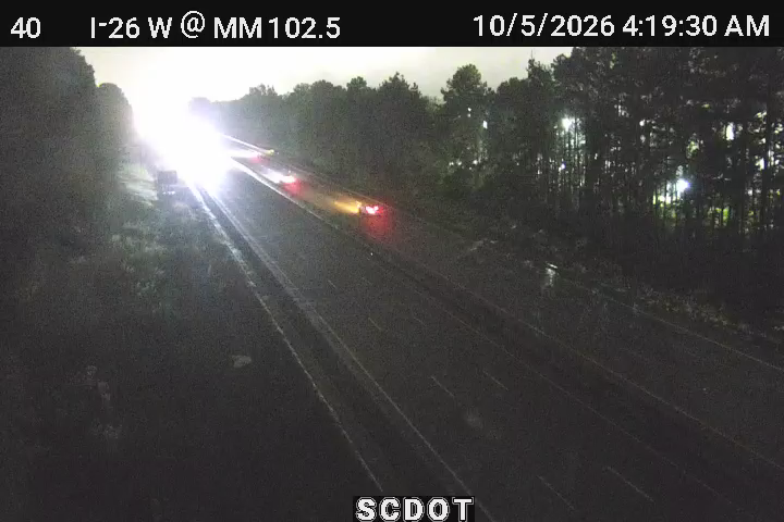 I-26 W @ MM 102.5 live camera view