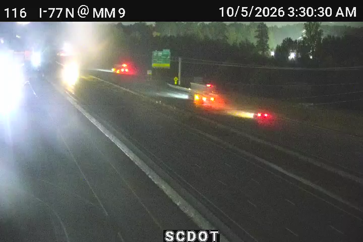 I-77 N @ MM 9 (Garners Ferry Rd) live camera view